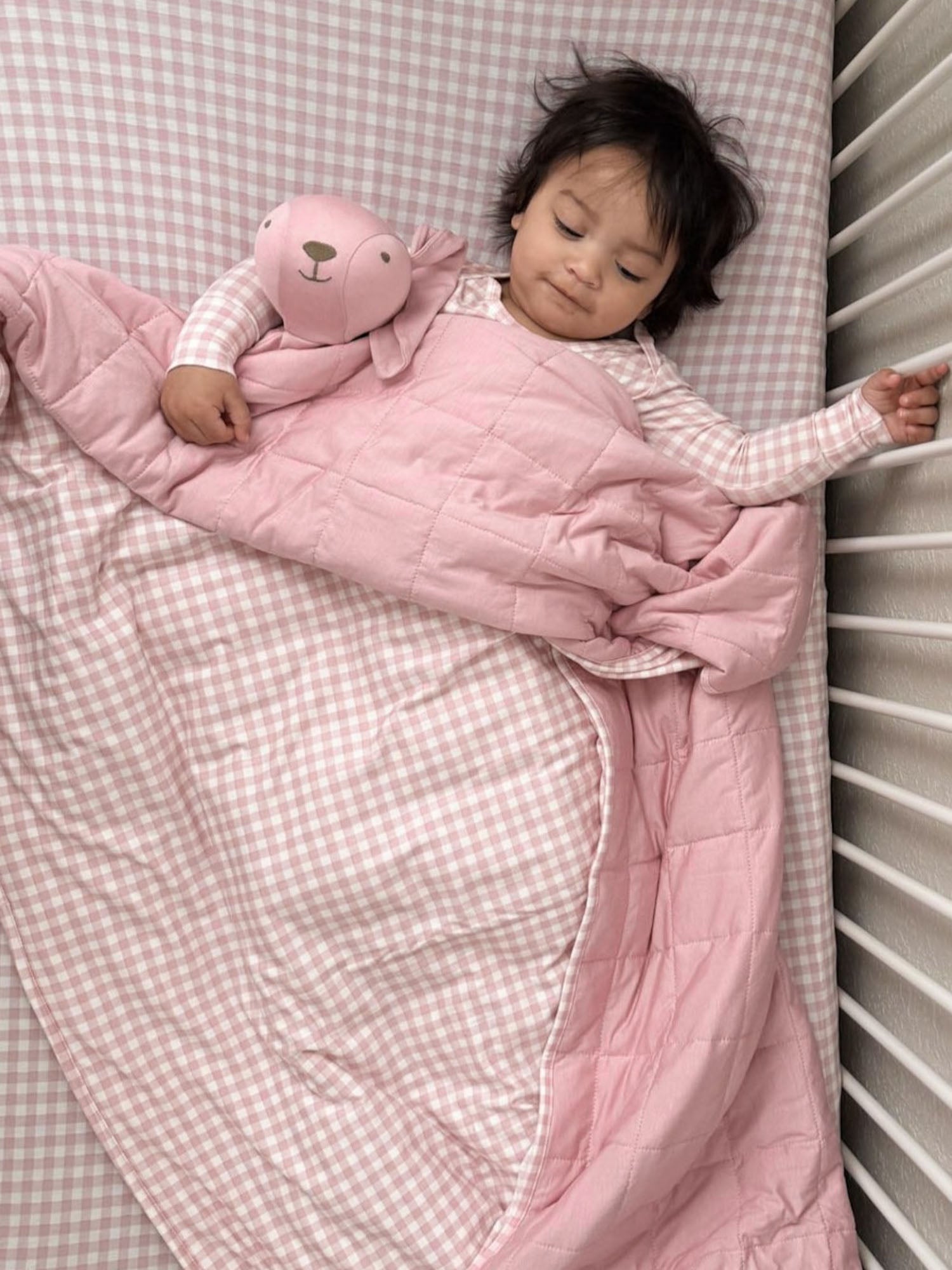 Cloud Blanket - Pink Gingham / 0.5 TOG