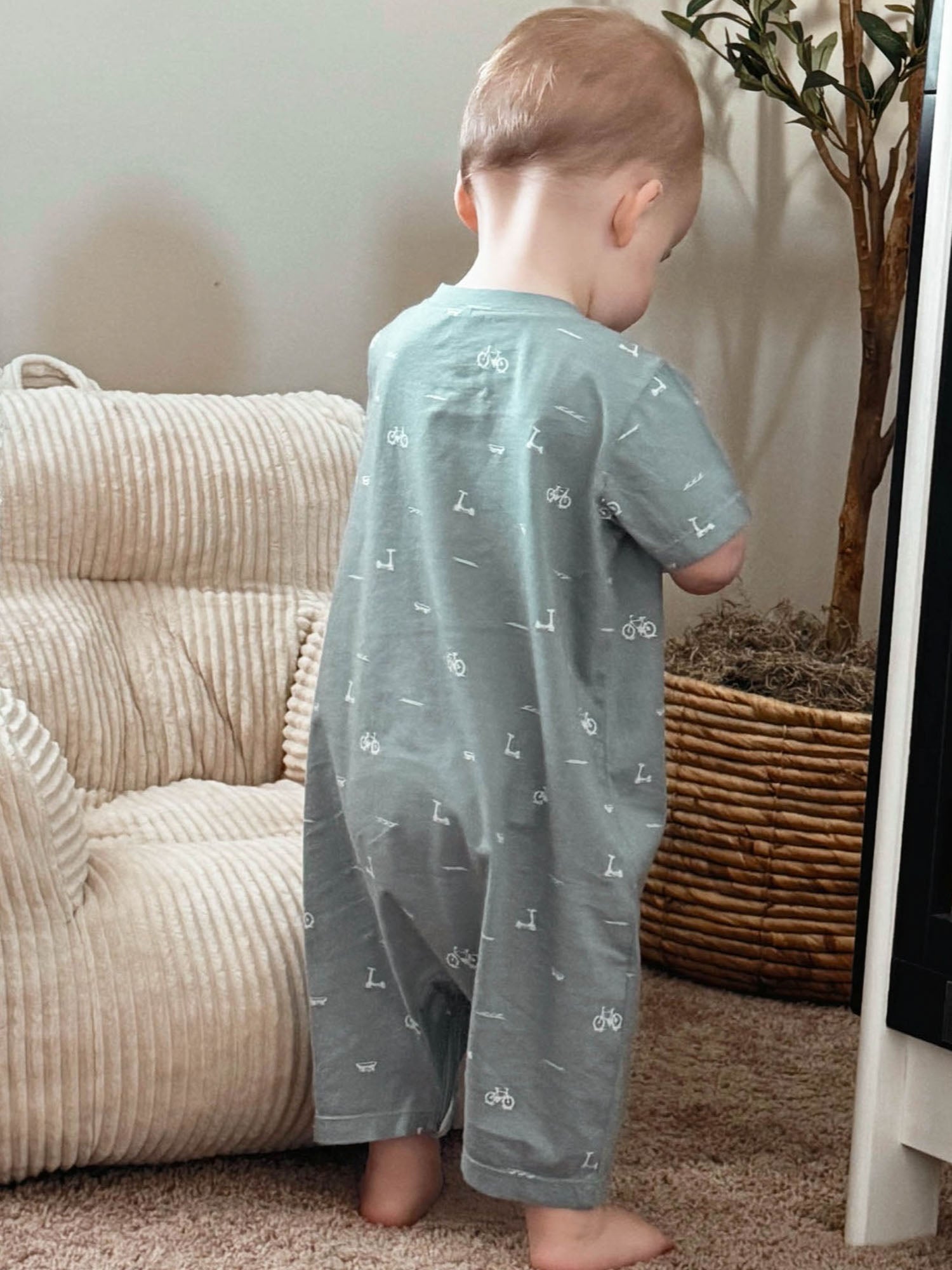 Cotton Shortie Romper - Dash