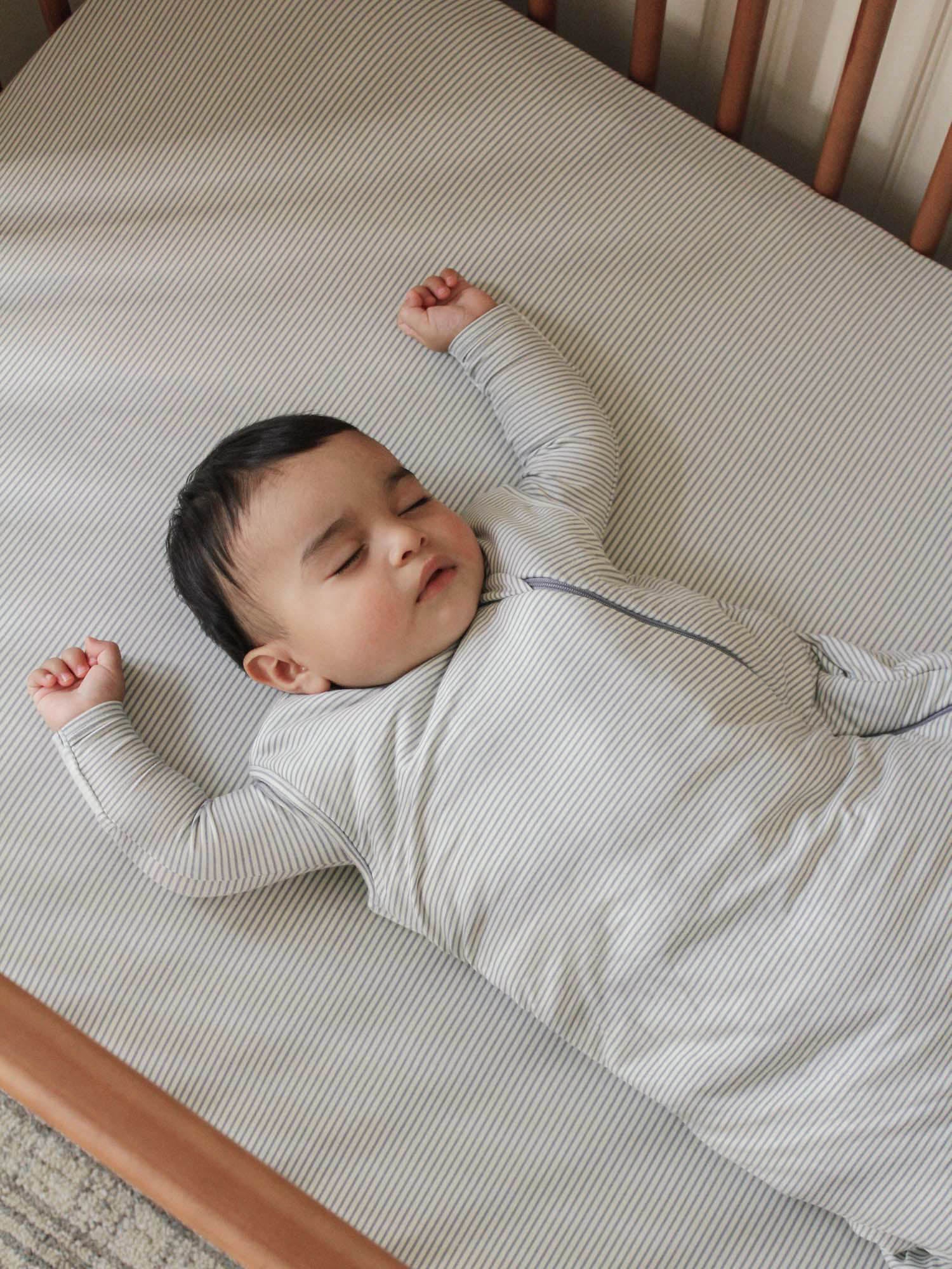 Crib Sheet - Blue Stripes