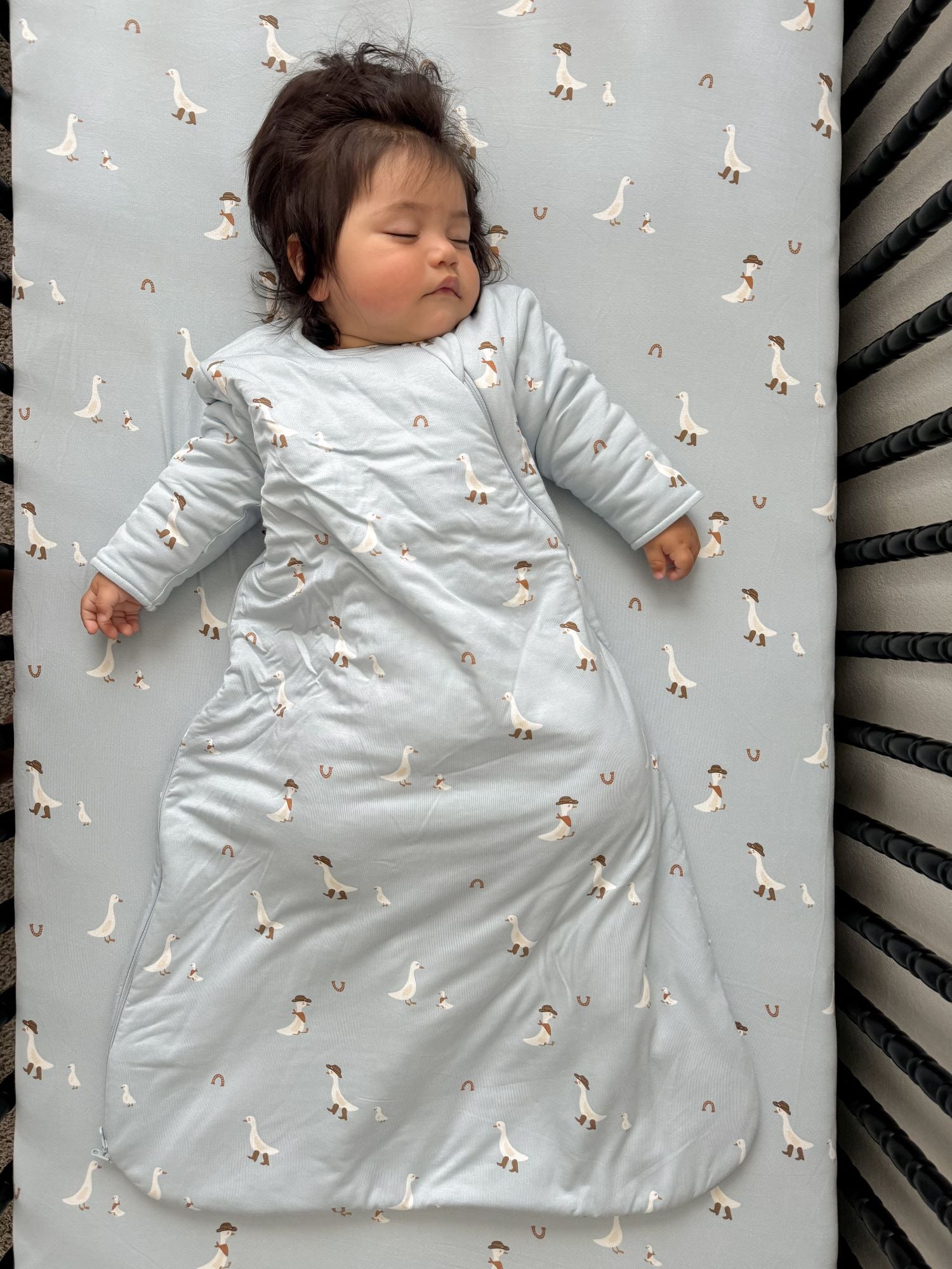 Crib Sheet - Cowboy Goose