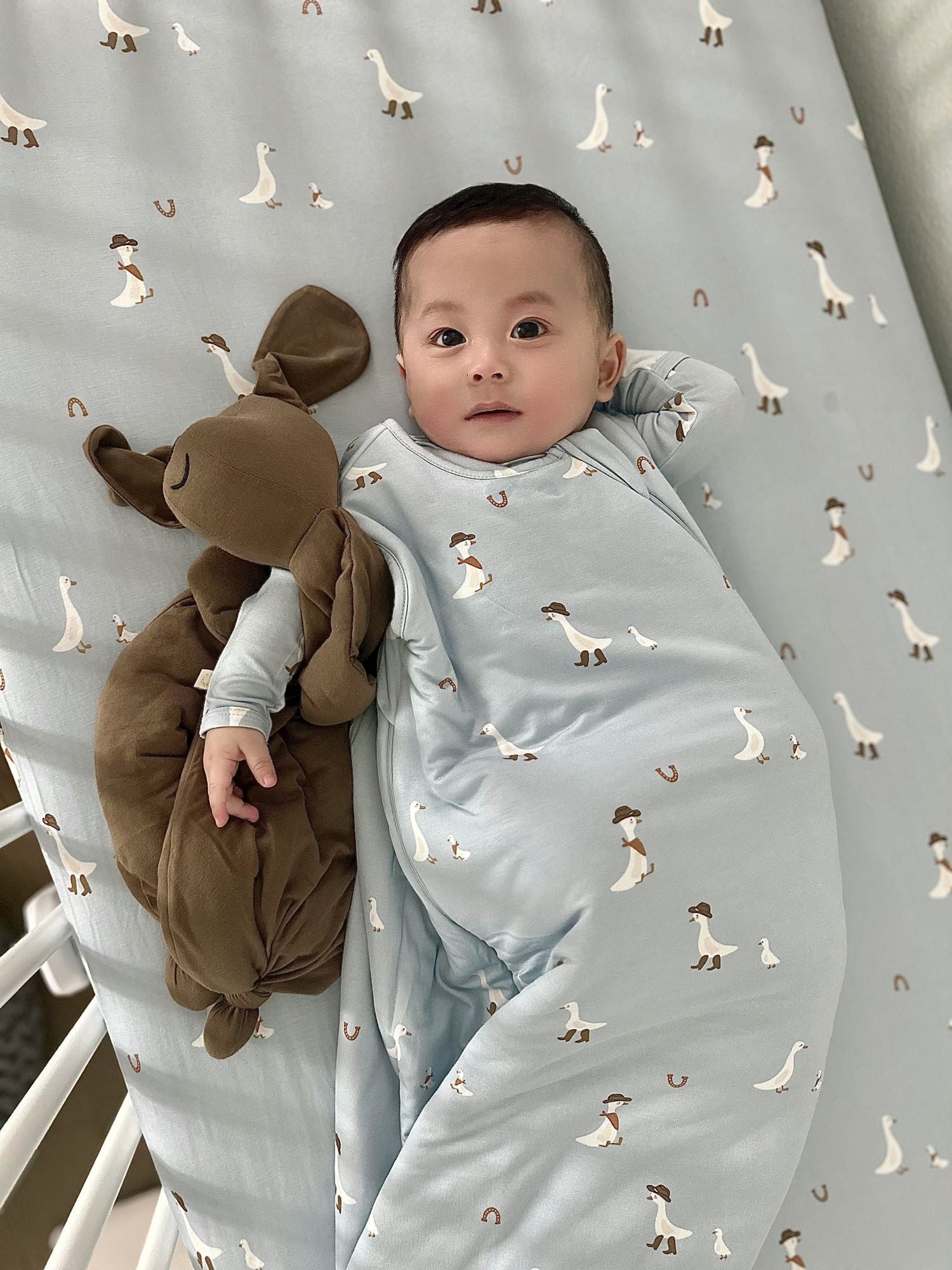 Crib Sheet - Cowboy Goose