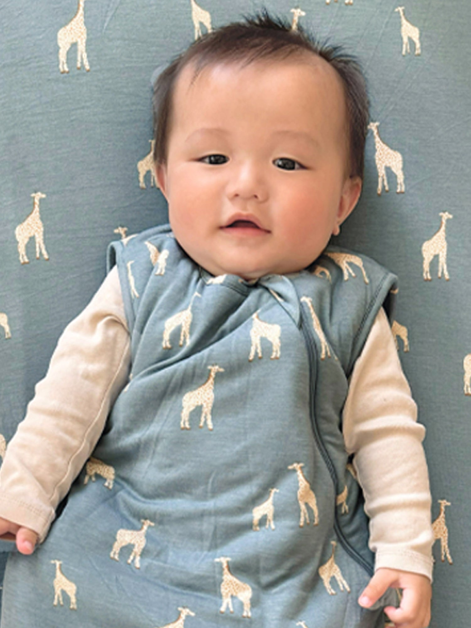 Crib Sheet - Giraffe Moss