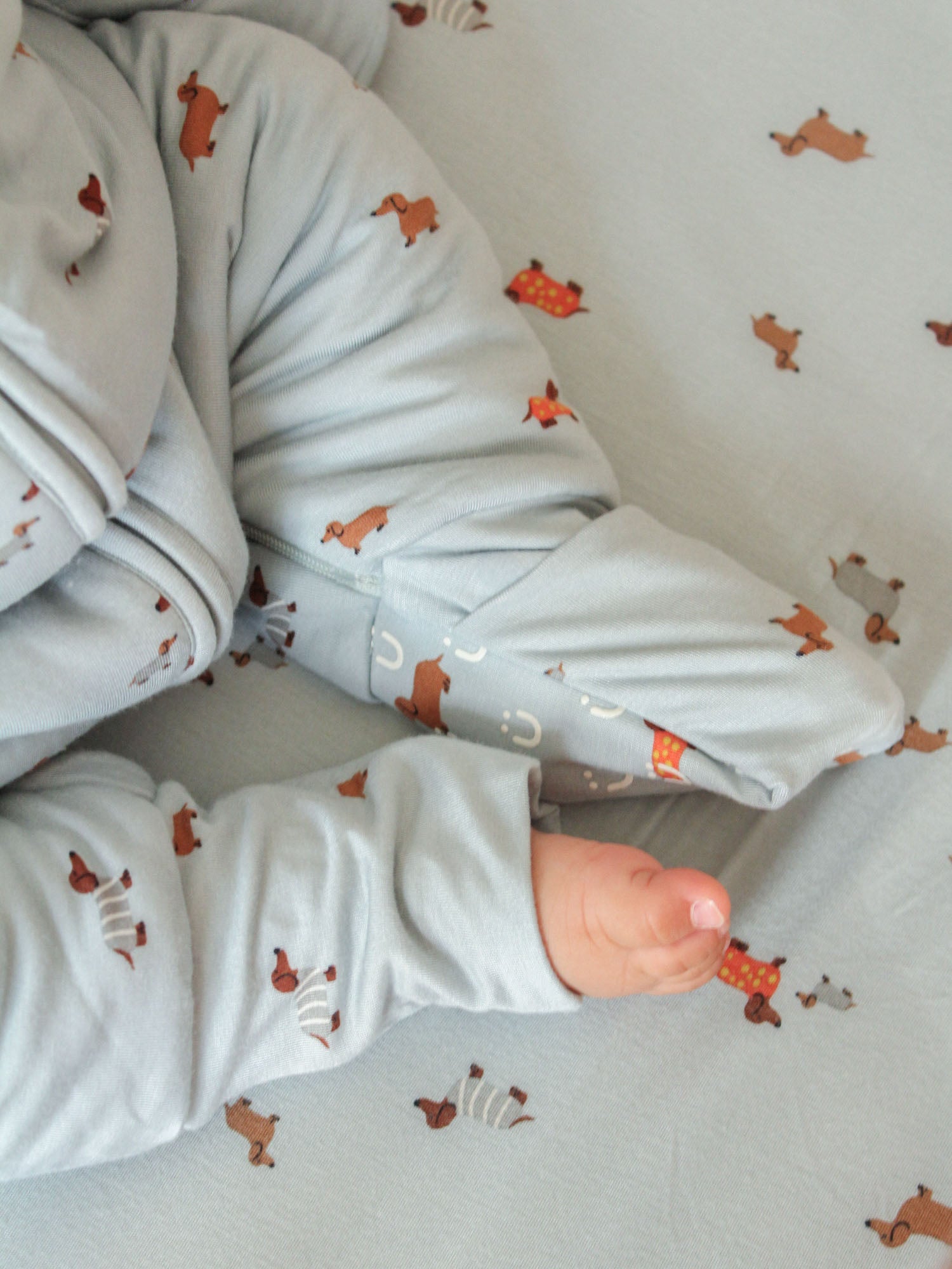 Long Sleeve Footie Sleep Sack - Woof / 0.5 TOG