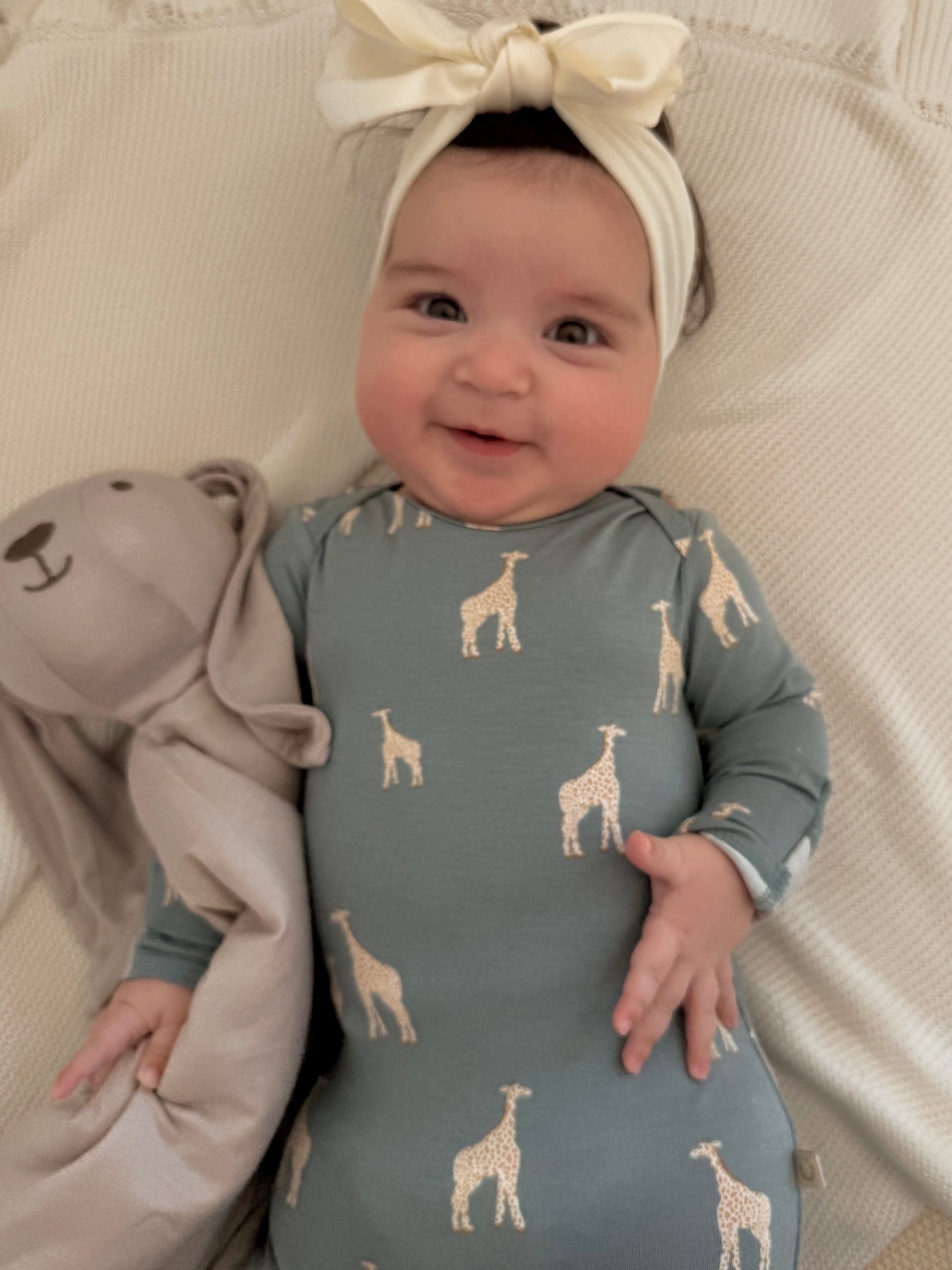 Convertible Pajama - Giraffe Moss