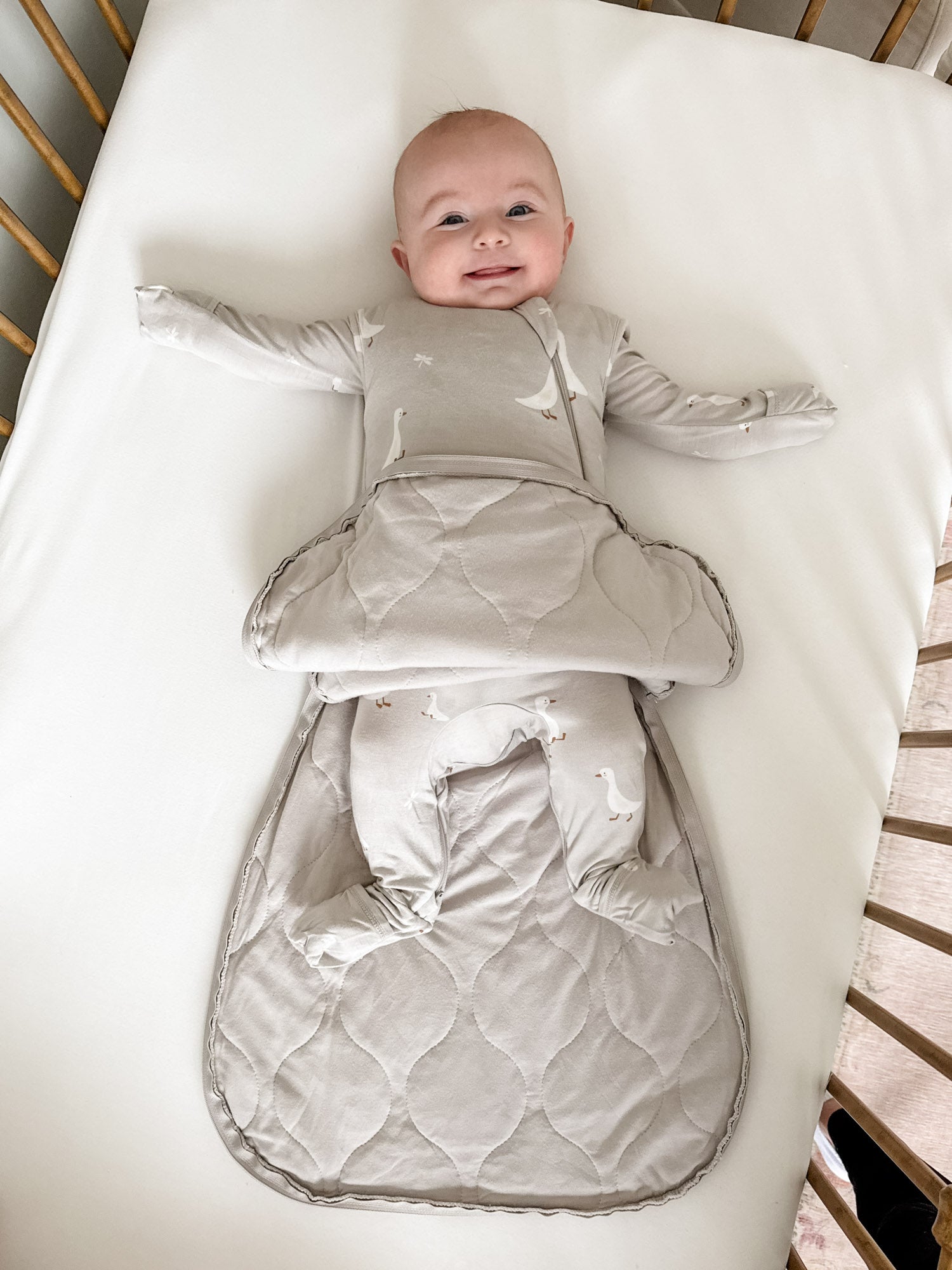 Transitional Swaddle Sleep Sack - Goose / 0.5 TOG