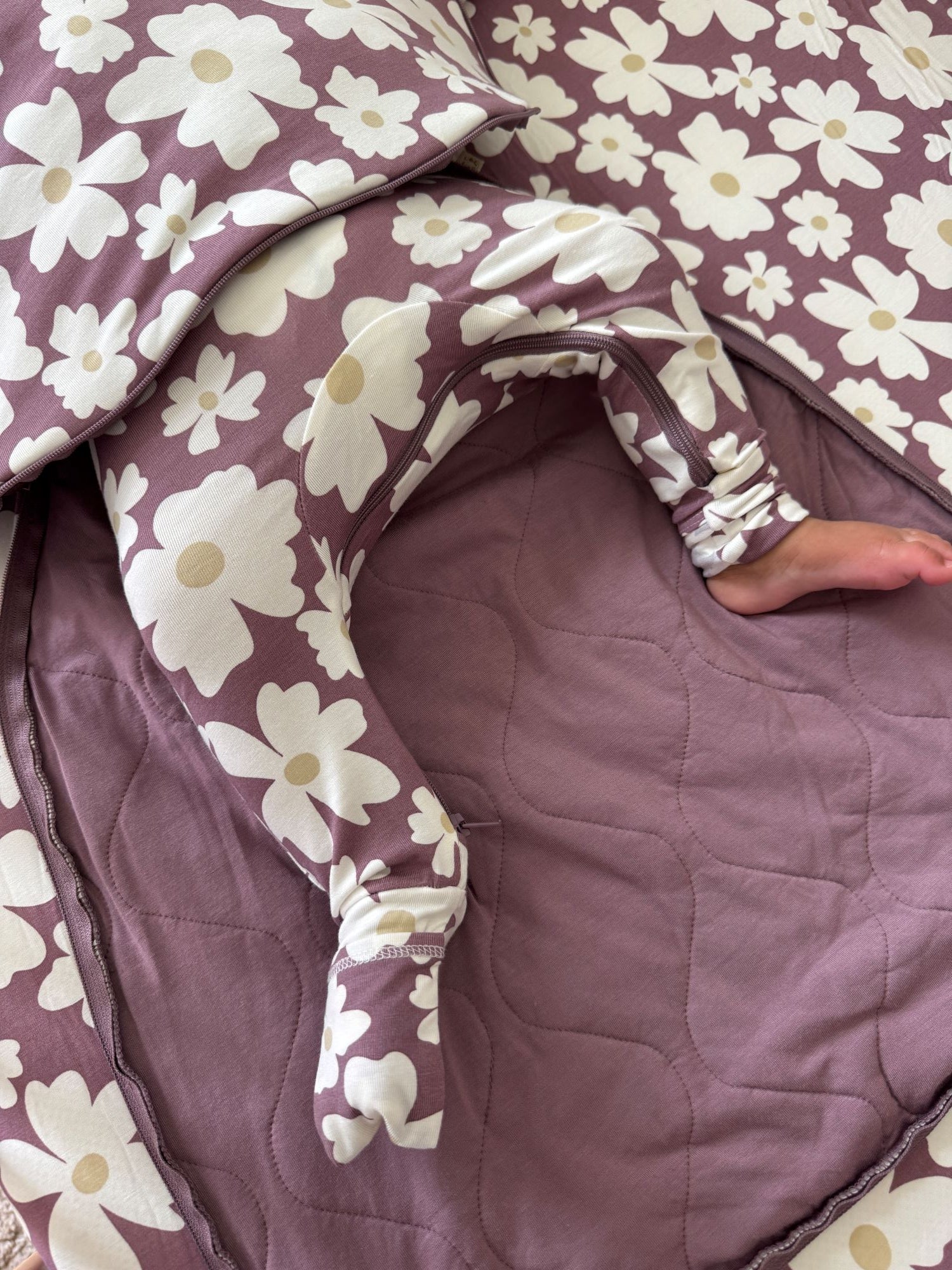 Long Sleeve Transitional Swaddle Sack - Blossom / 2.5 TOG