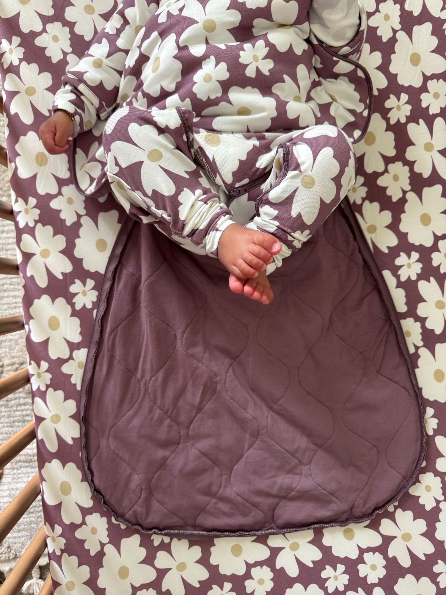 Long Sleeve Transitional Swaddle Sack - Blossom / 1.0 TOG