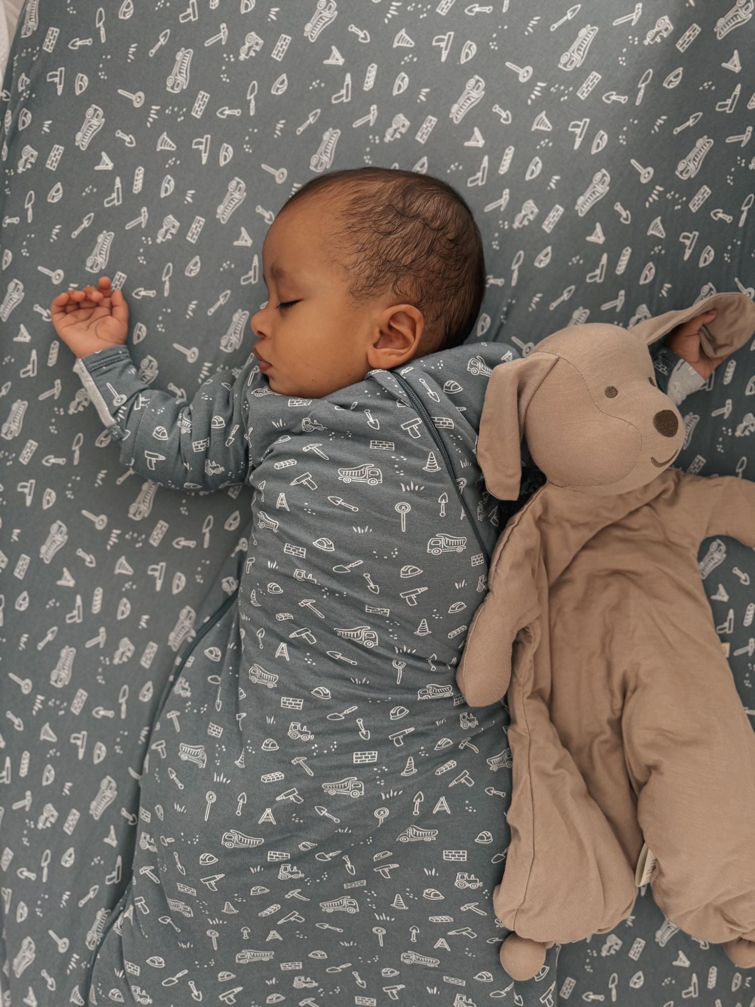 Long Sleeve Transitional Swaddle Sack - Construction / 1.0 TOG