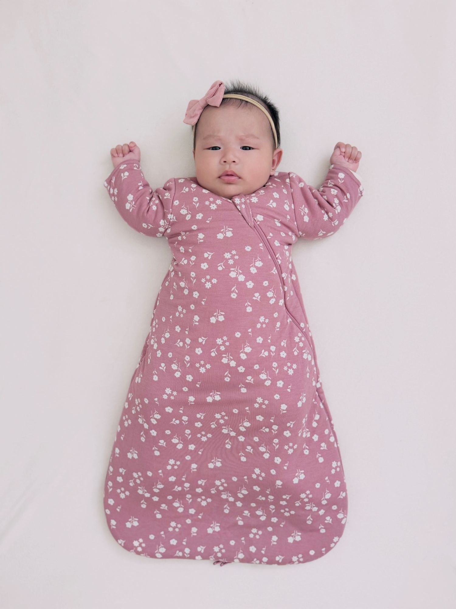 Long Sleeve Transitional Swaddle Sack - Mini Floral / 2.5 TOG