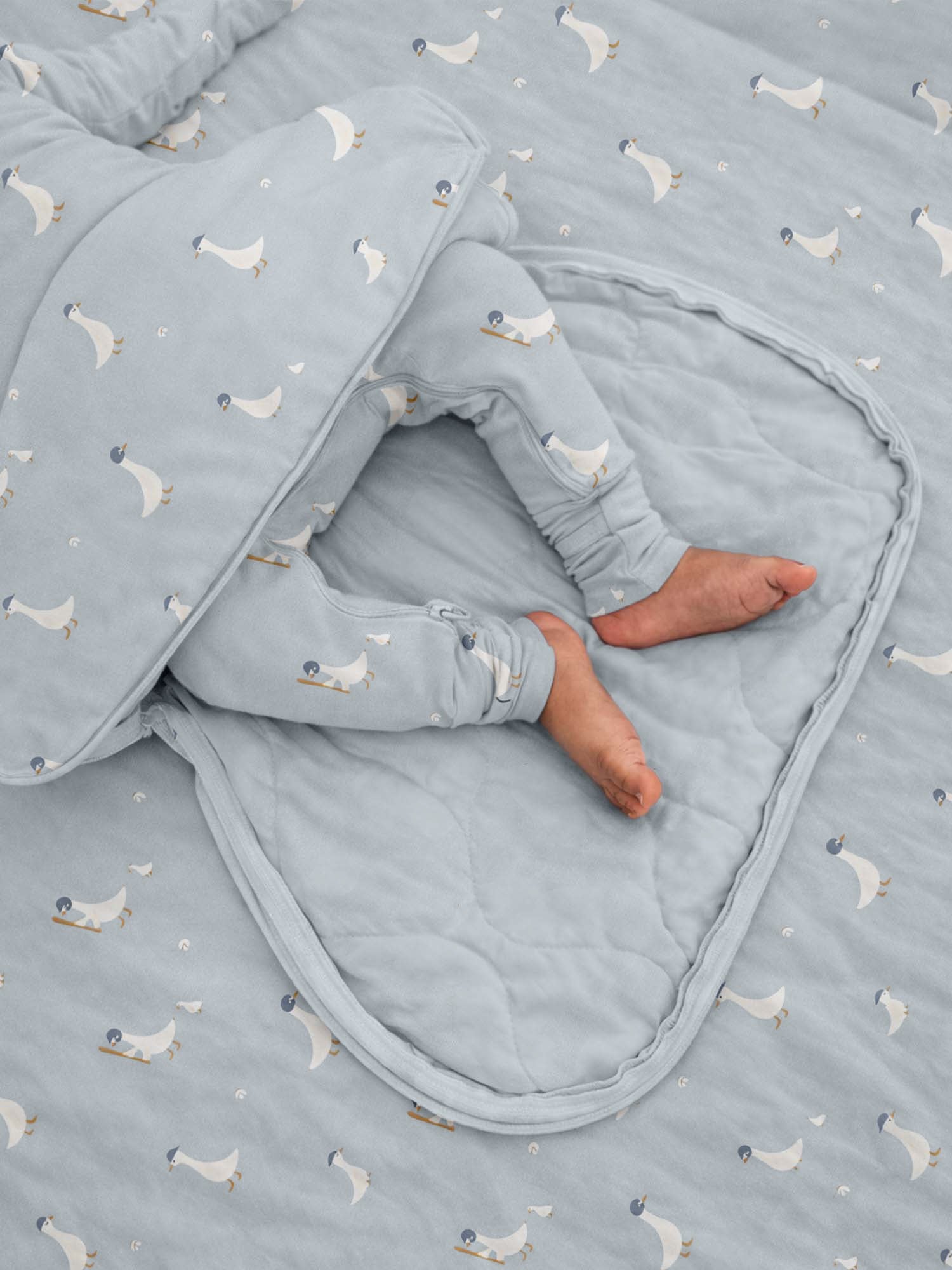 Long Sleeve Transitional Swaddle Sack - Baseball Goose / 0.5 TOG