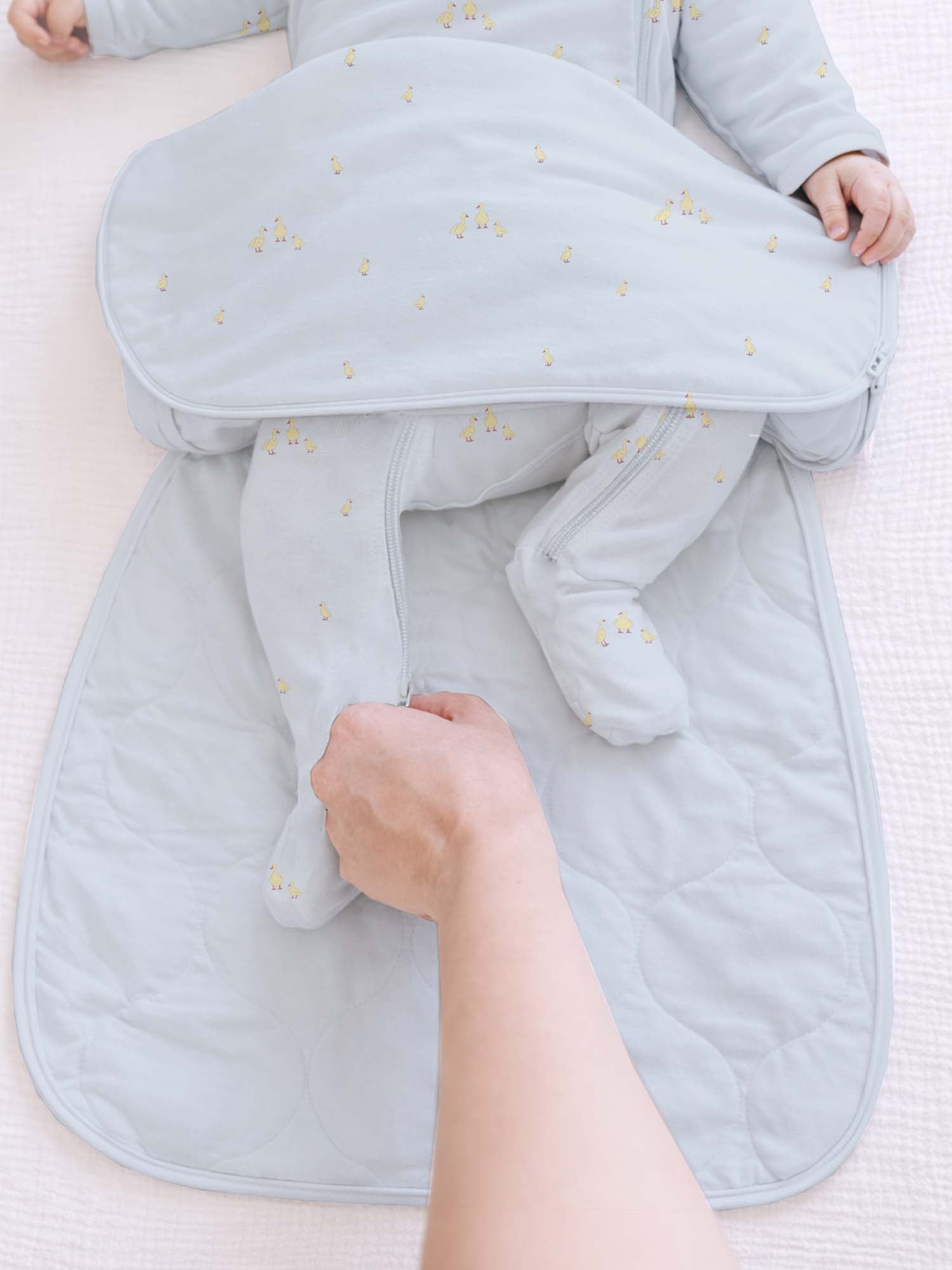 Long Sleeve Transitional Swaddle Sack - Friends / 0.5 TOG