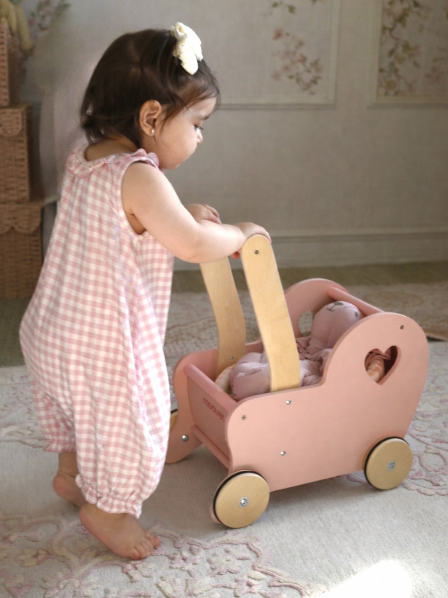 Bubble Romper - Pink Gingham