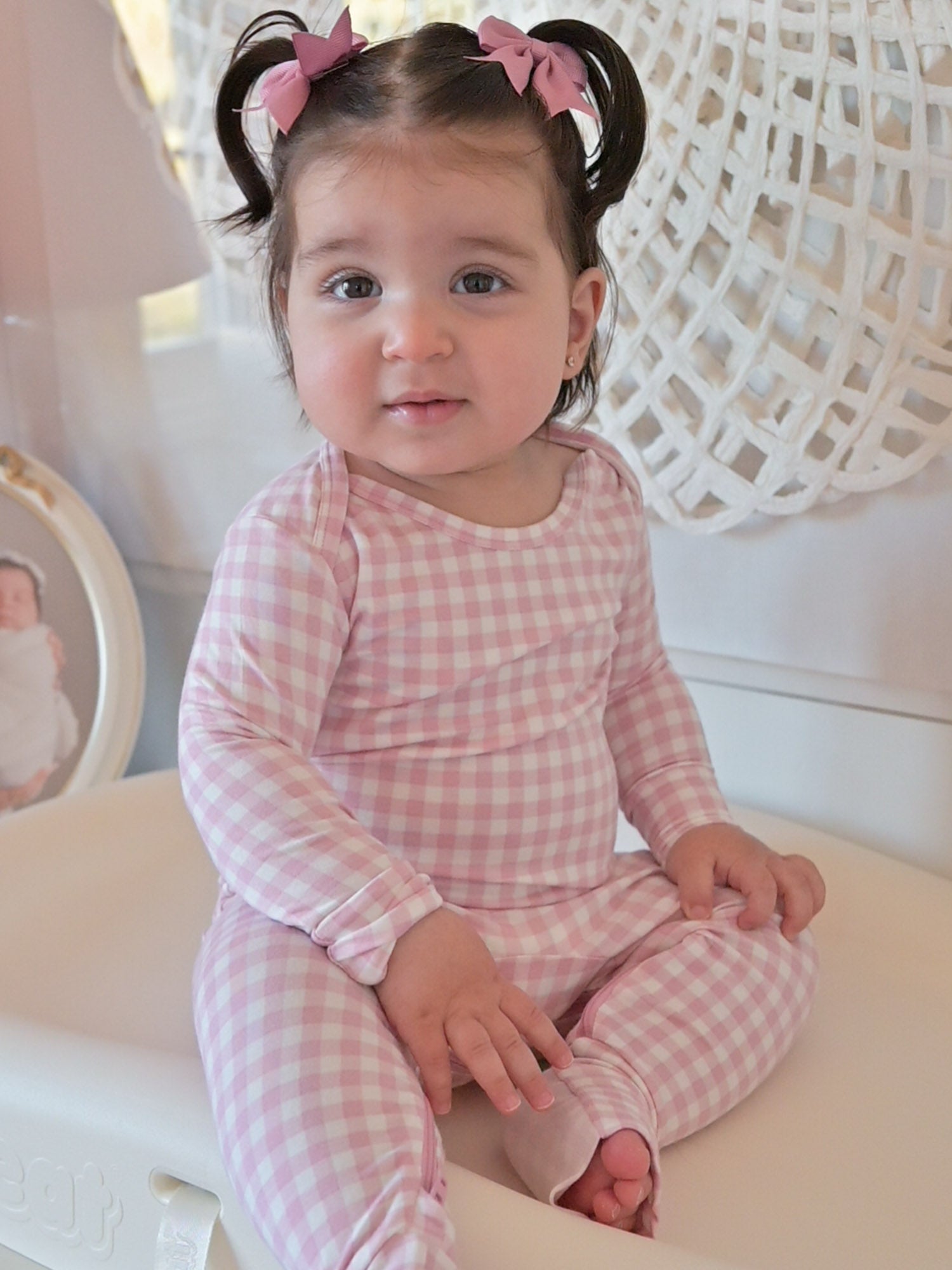 Convertible Pajama - Pink Gingham