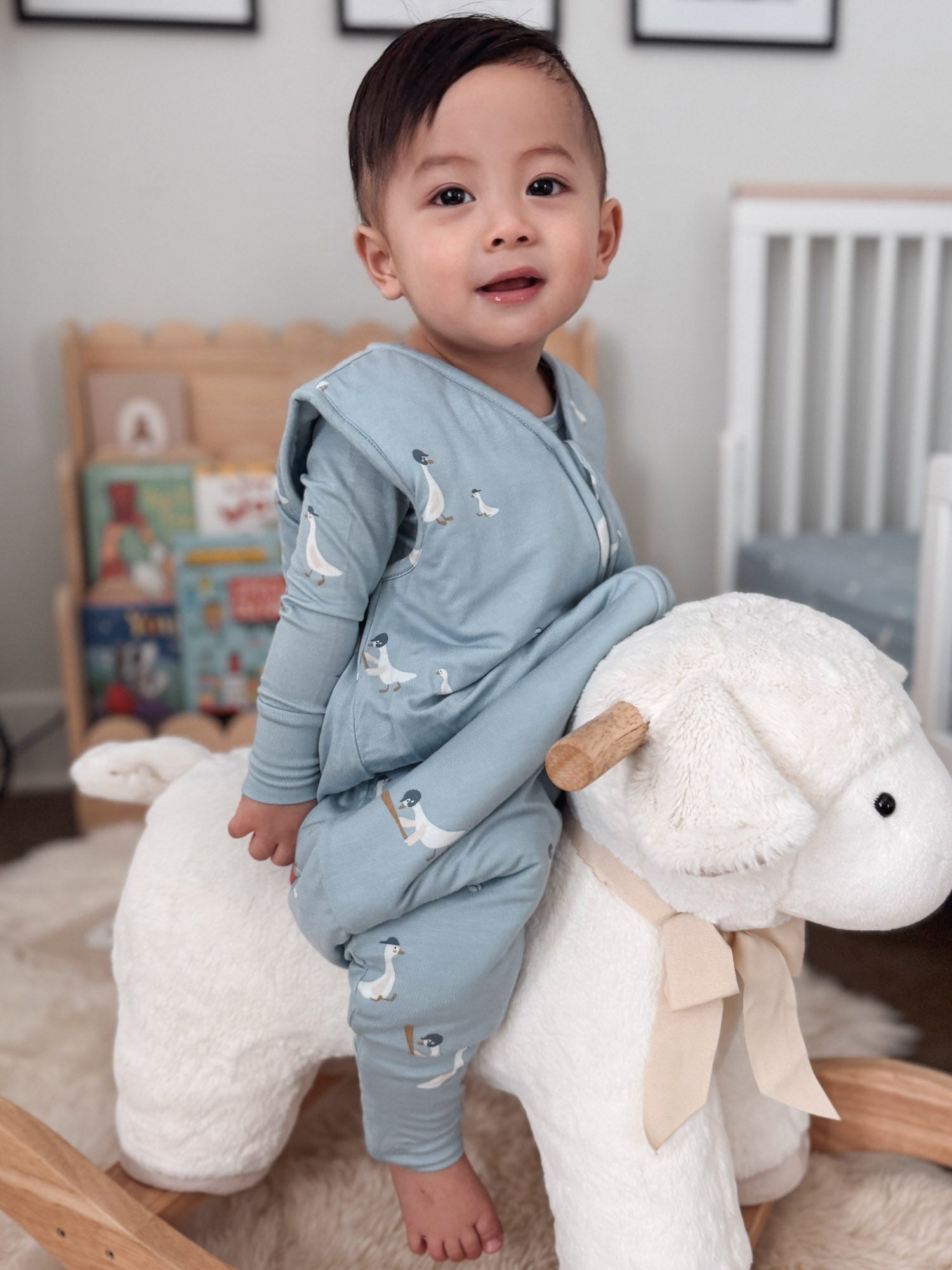 Footie Sleep Sack - Baseball Goose / 1.0 TOG