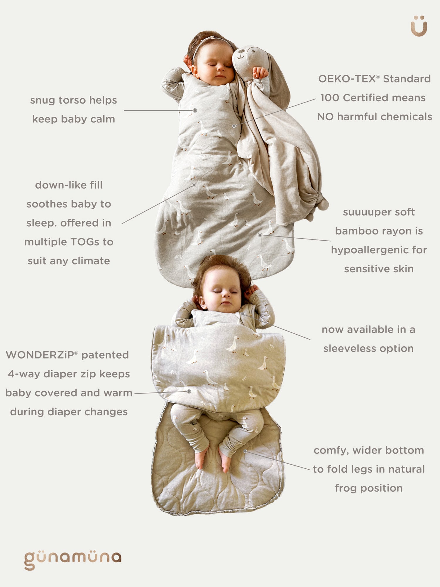 Transitional Swaddle Sleep Sack - Woof / 1.0 TOG