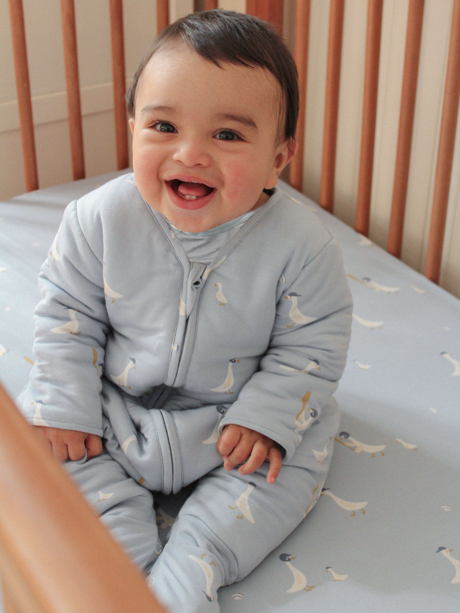Long Sleeve Footie Sleep Sack - Baseball Goose / 0.5 TOG