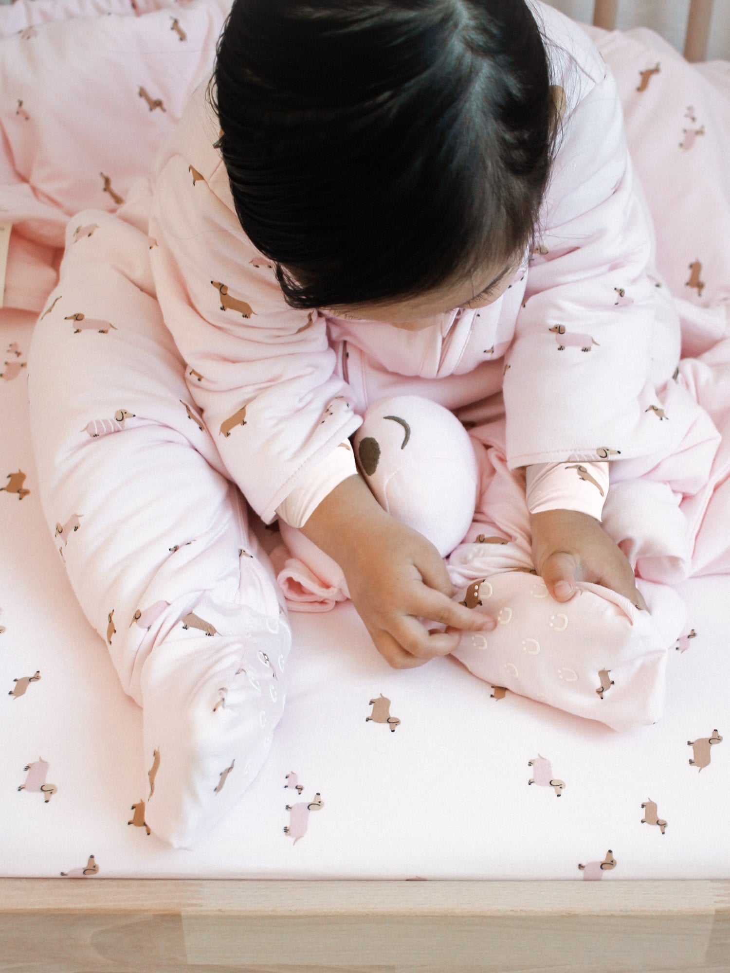 Long Sleeve Footie Sleep Sack - Girl Dog / 1.0 TOG