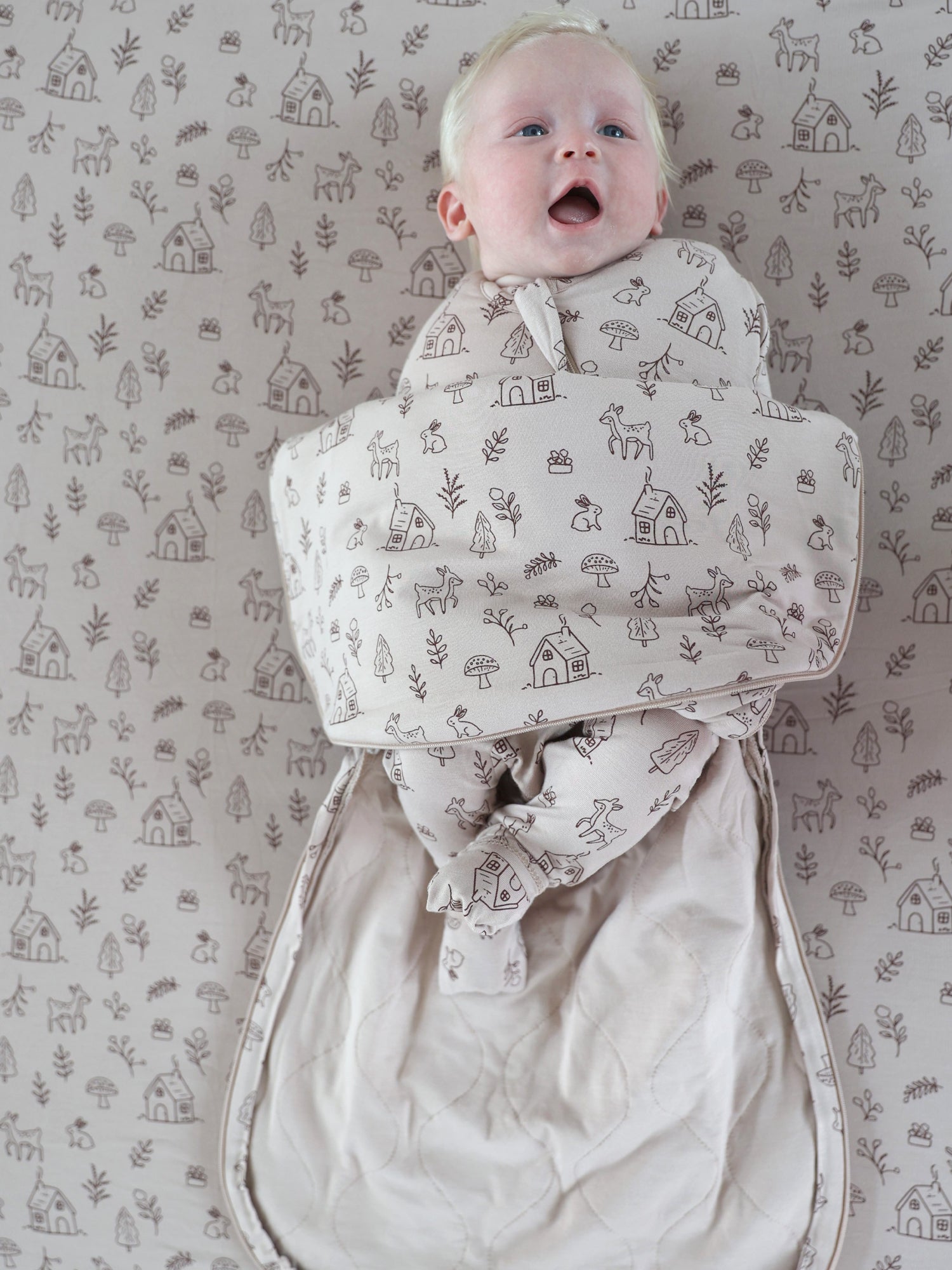 Swaddle Sleep Sack - Doe.Re.Mi / 1.0 TOG