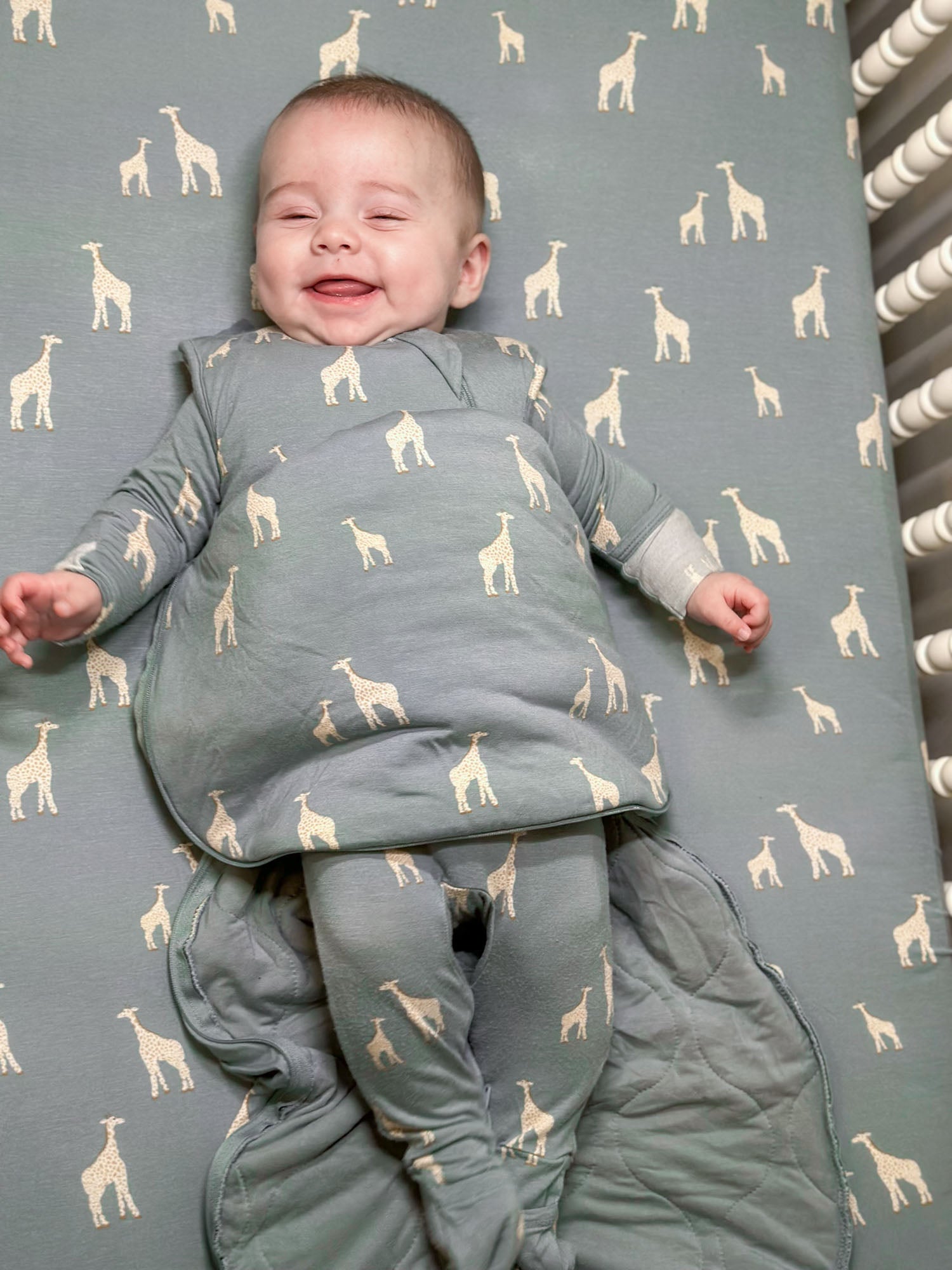 Transitional Swaddle Sleep Sack - Giraffe Moss / 1.0 TOG