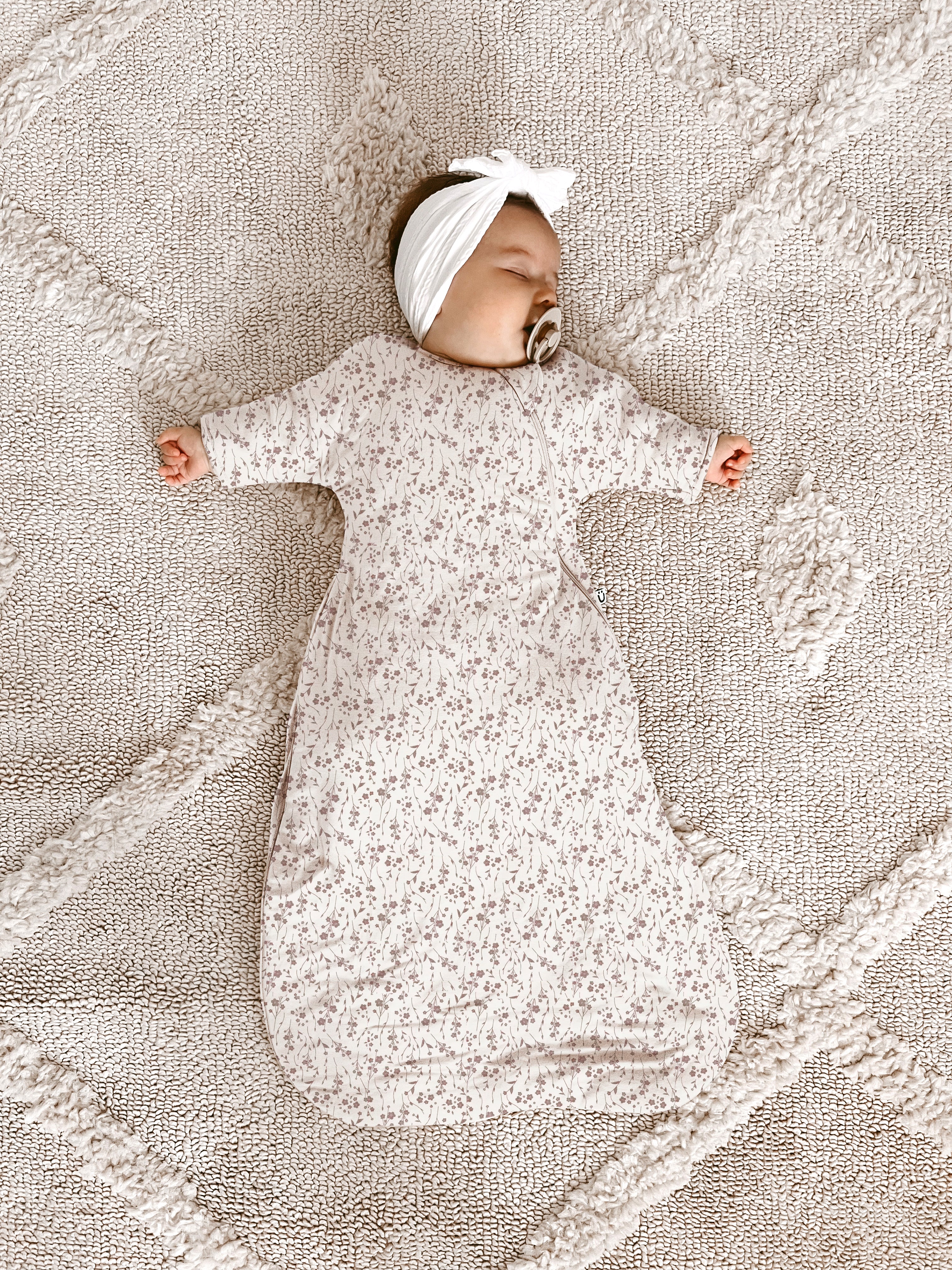 Long Sleeve Transitional Swaddle Sack - Posie / 2.5 TOG