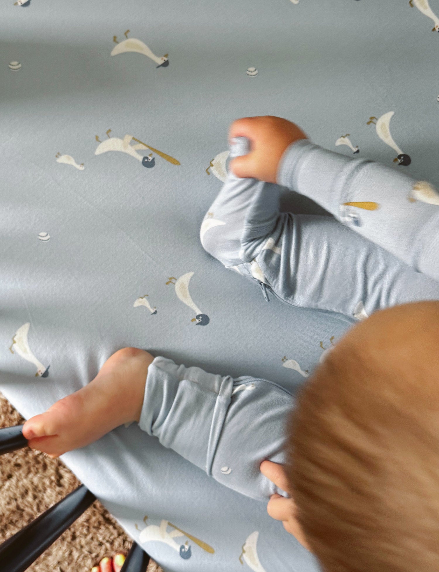 Convertible Pajama - Baseball Goose