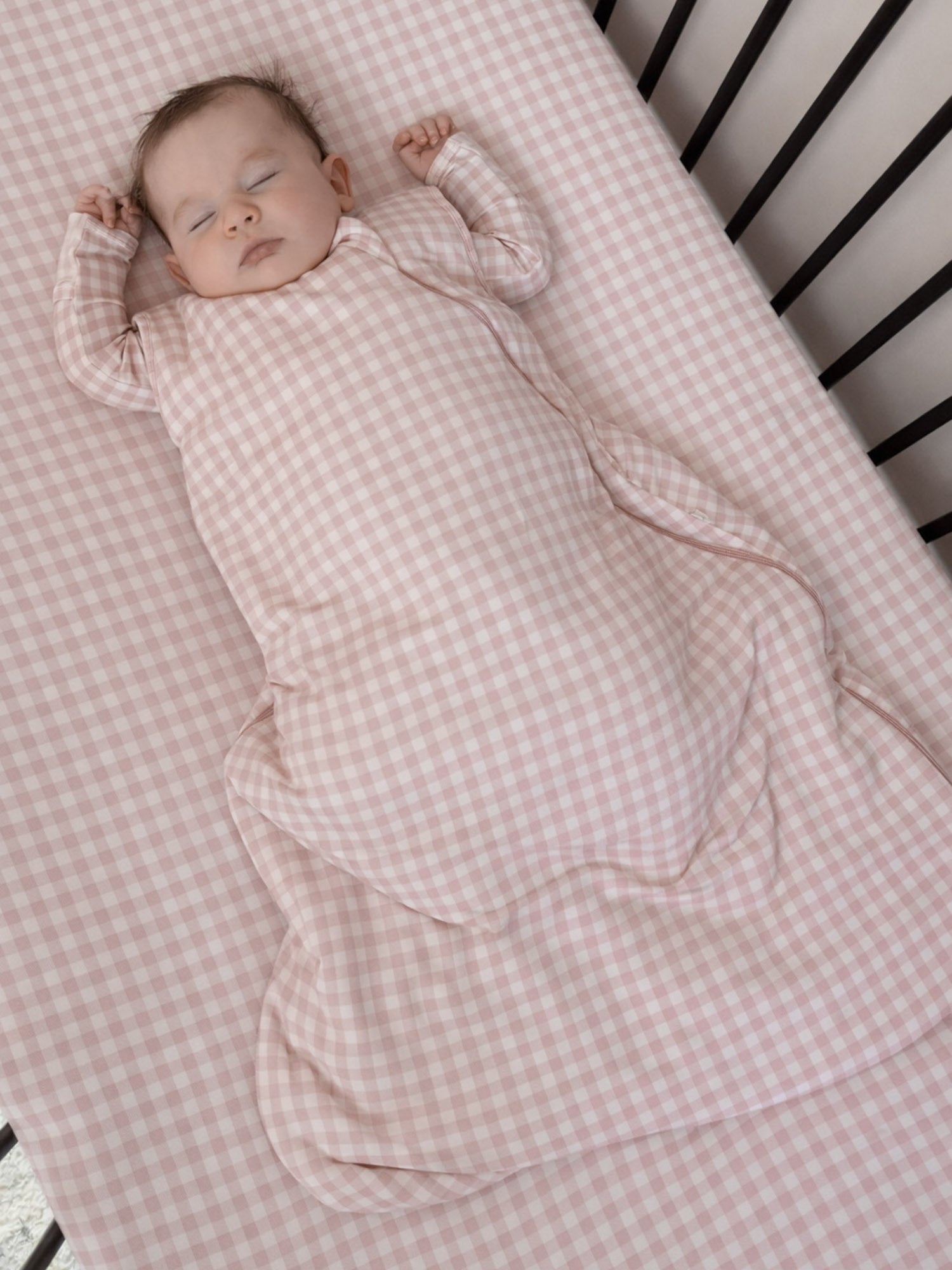 Crib Sheet - Pink Gingham