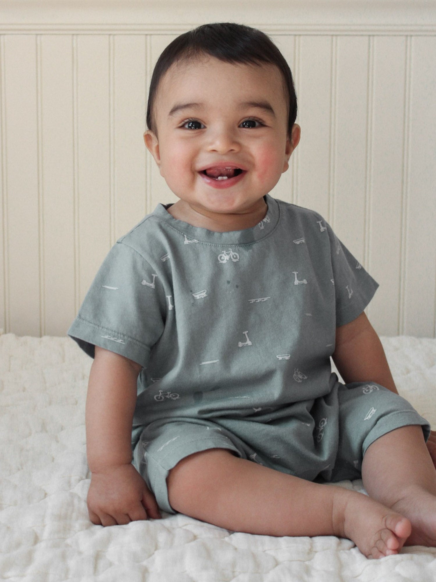 Cotton Shortie Romper - Dash