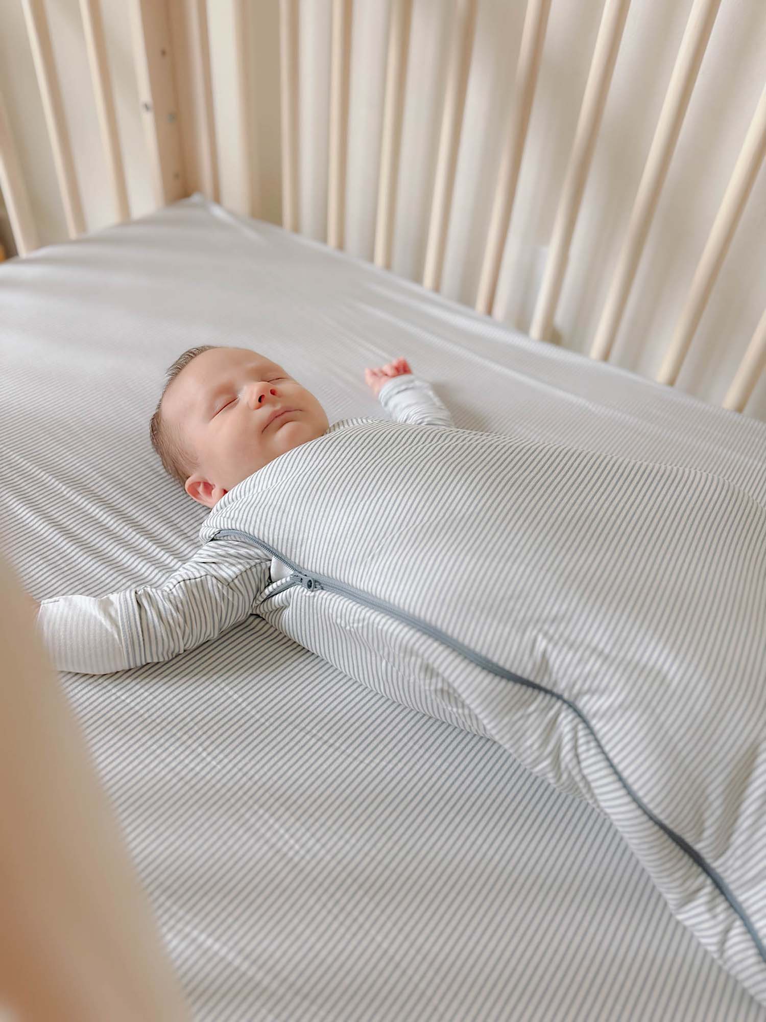 Swaddle Sleep Sack - Blue stripe/ 1.0 TOG