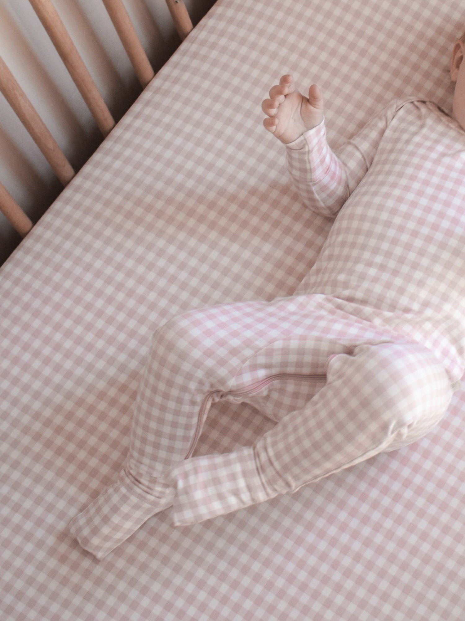 Crib Sheet - Pink Gingham