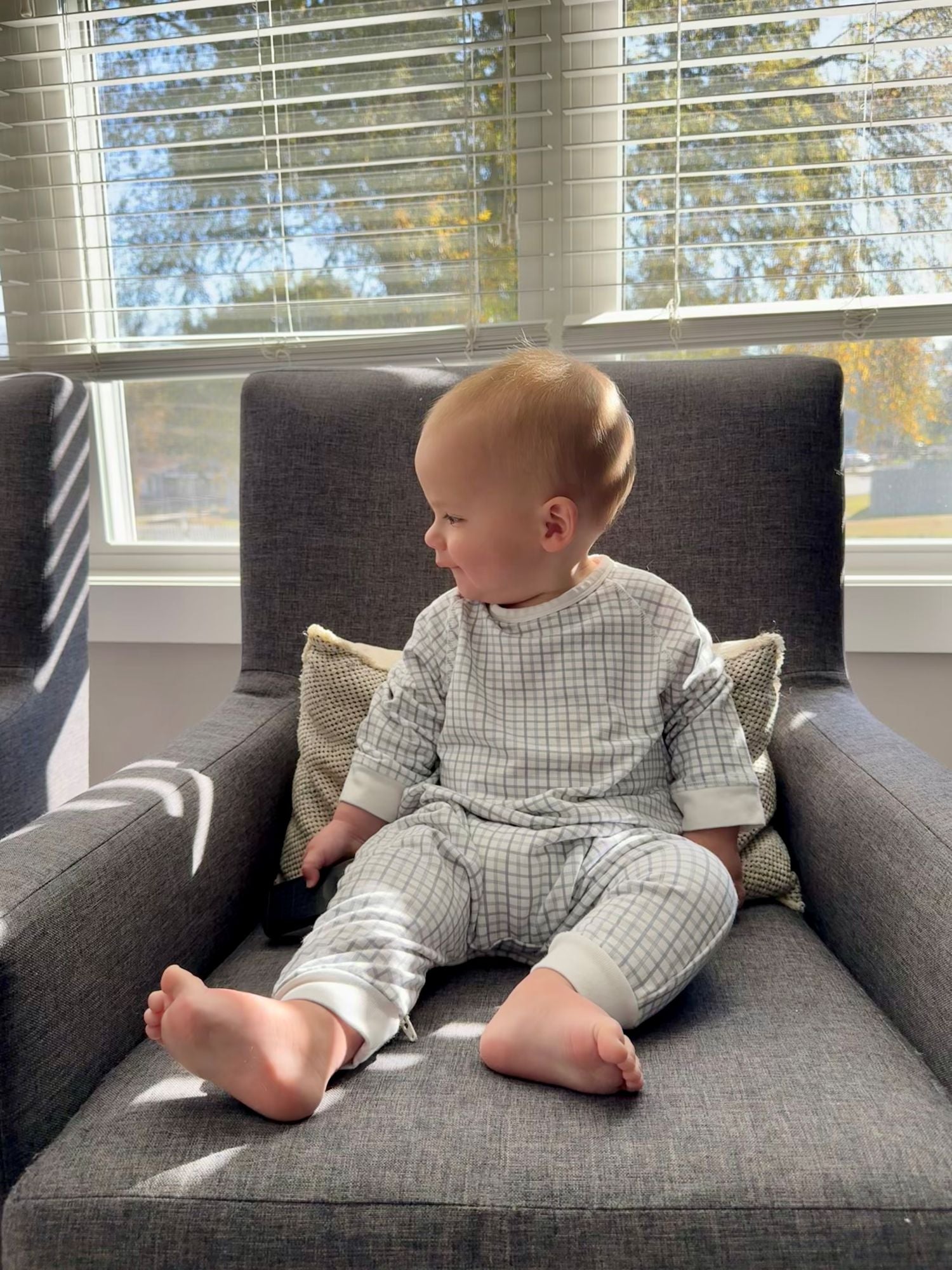 Fleece Jumpsuit - Checkmate