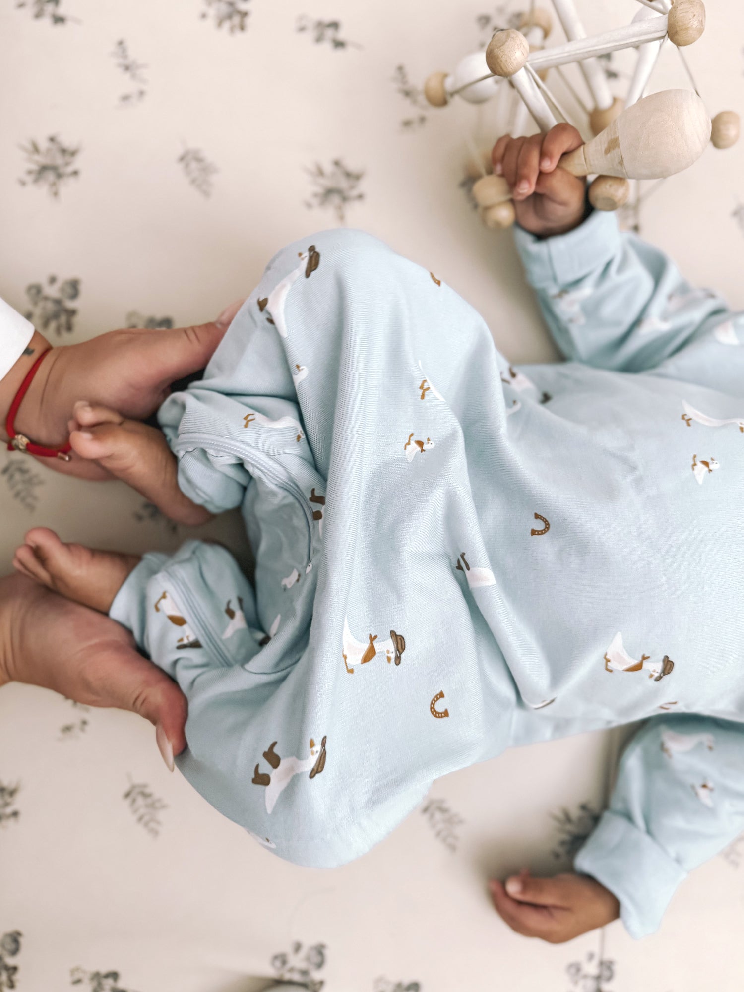 Fleece Jumpsuit - Cowboy Goose