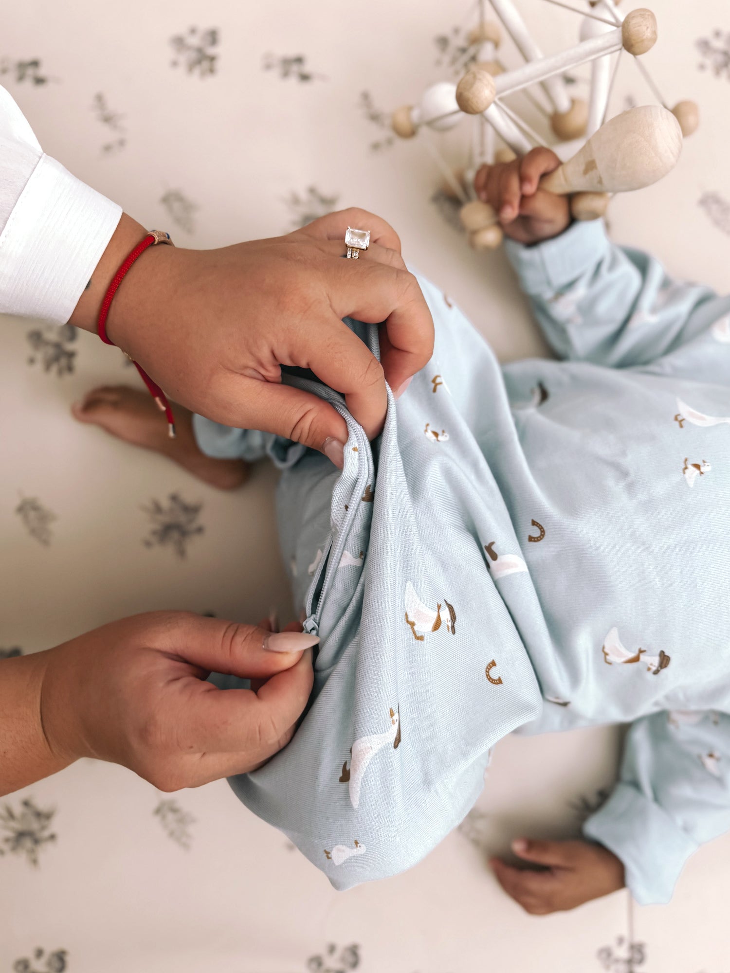 Fleece Jumpsuit - Cowboy Goose