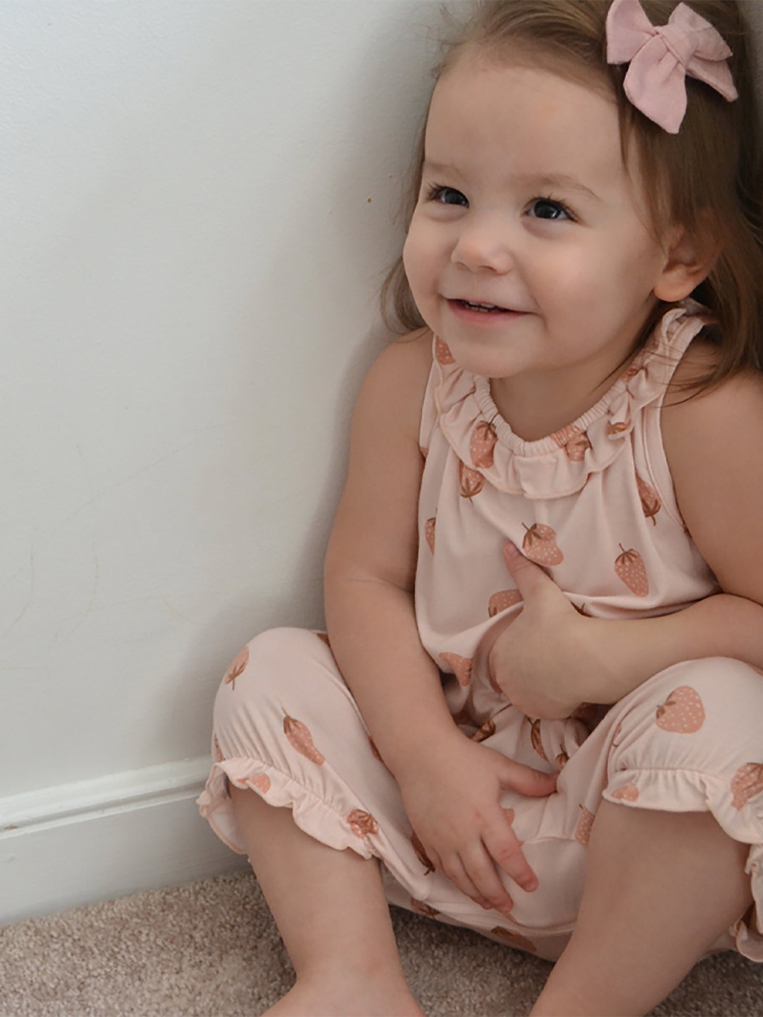 Bubble Romper - Strawberry