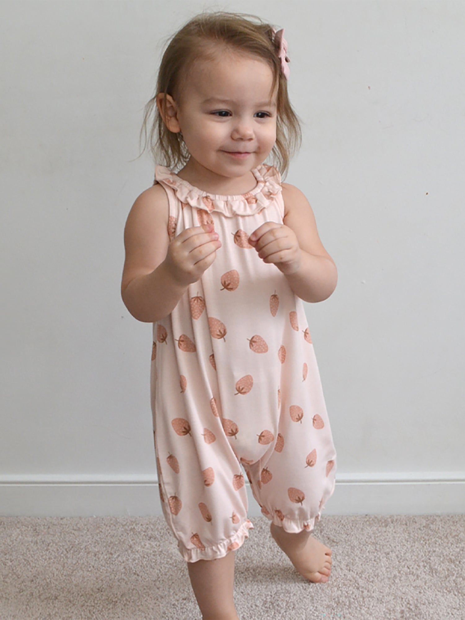 Bubble Romper - Strawberry