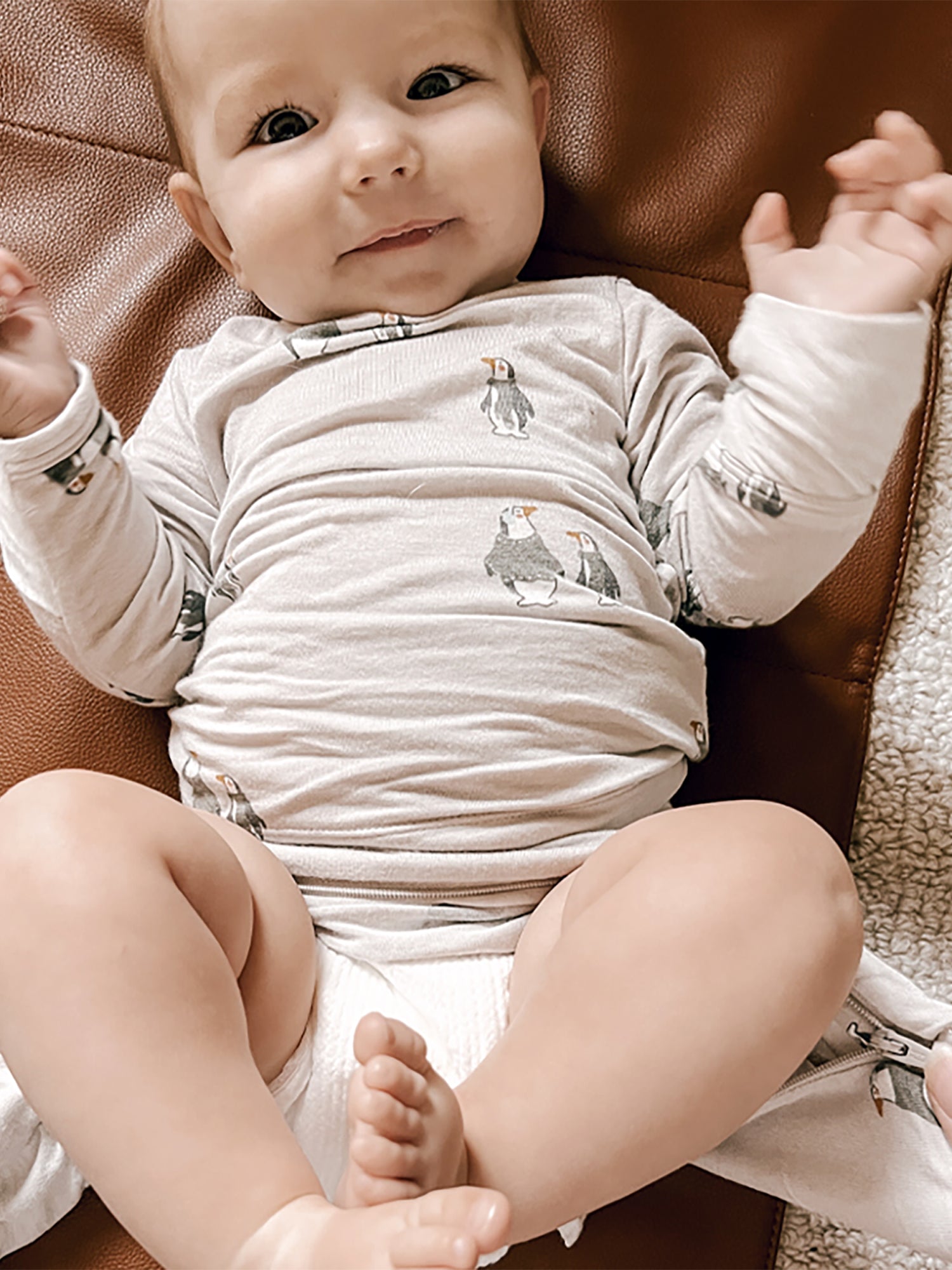 Two Piece Footie Set - Penguin