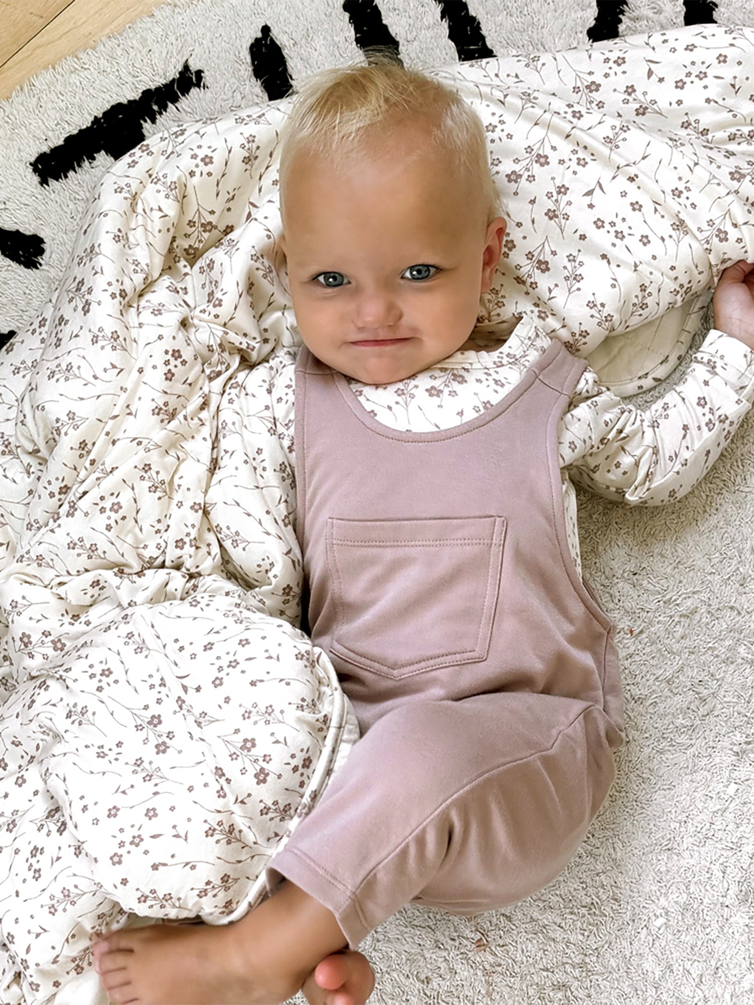 Fleece Overall Set - Posie