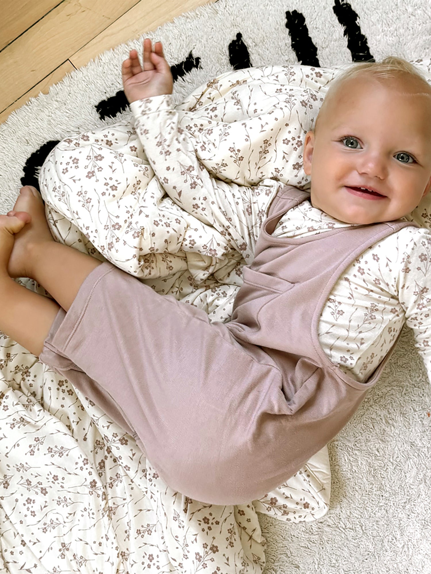 Fleece Overall Set - Posie