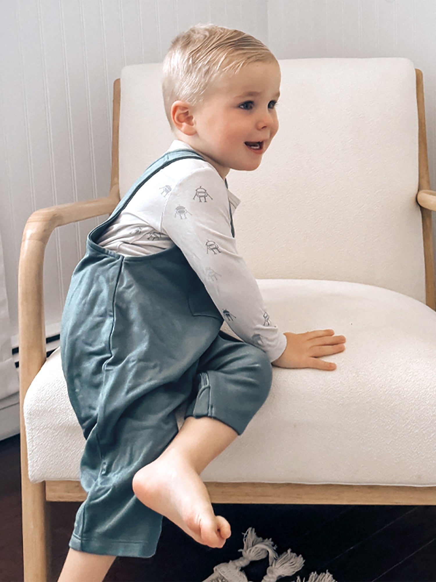 Fleece Overall Set - Robot