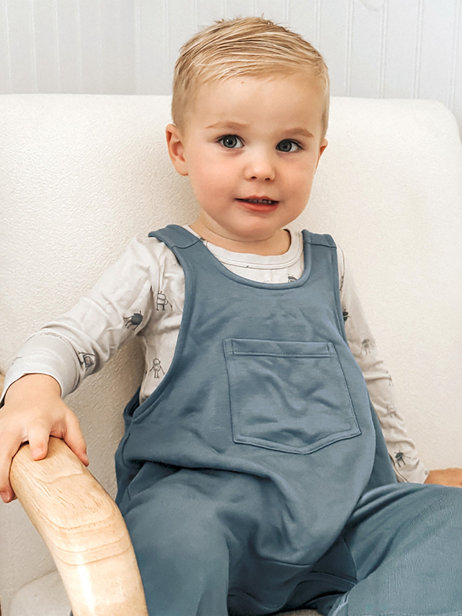 Fleece Overall Set - Robot