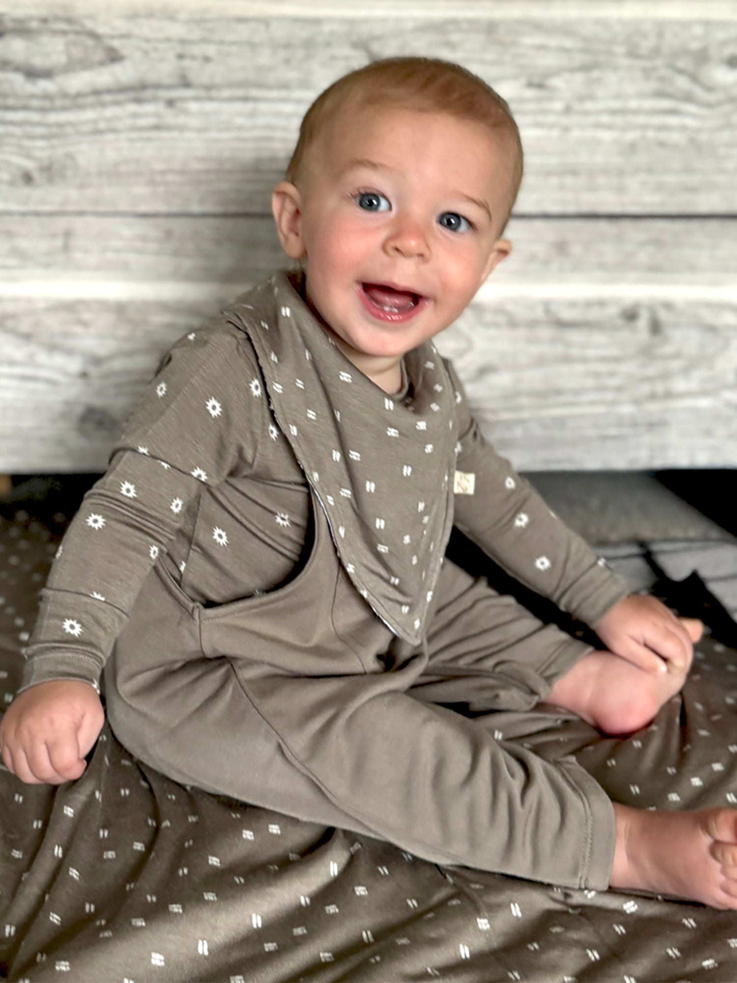 Fleece Overall Set - Sunny