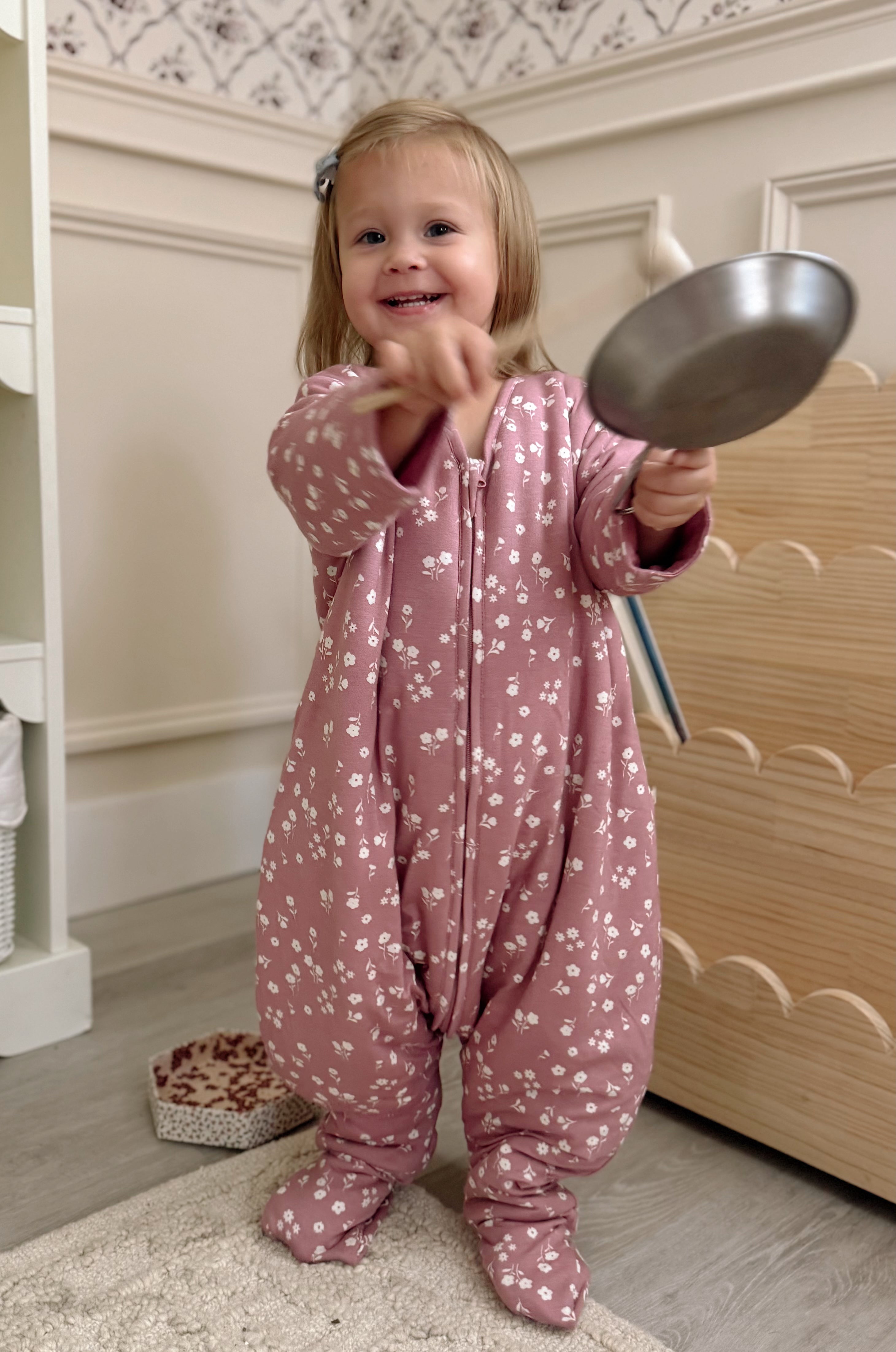 Long Sleeve Footie Sleep Sack - Mini Floral / 1.0 TOG