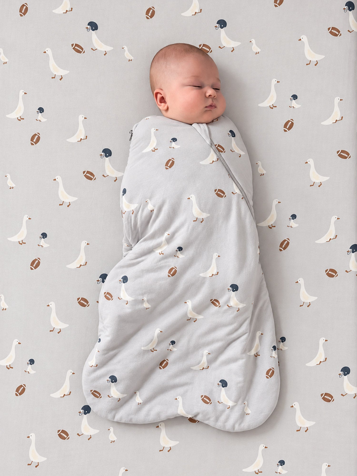Swaddle Sleep Sack - Football Goose / 1.0 TOG