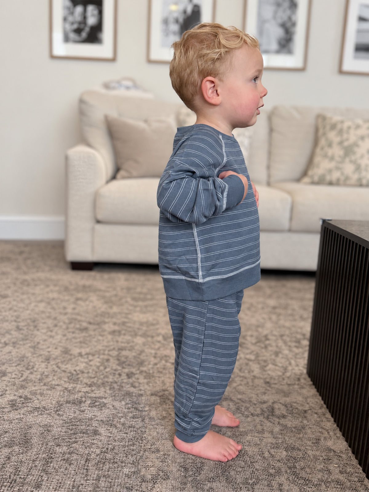 Fleece Sweatsuit - Stripe