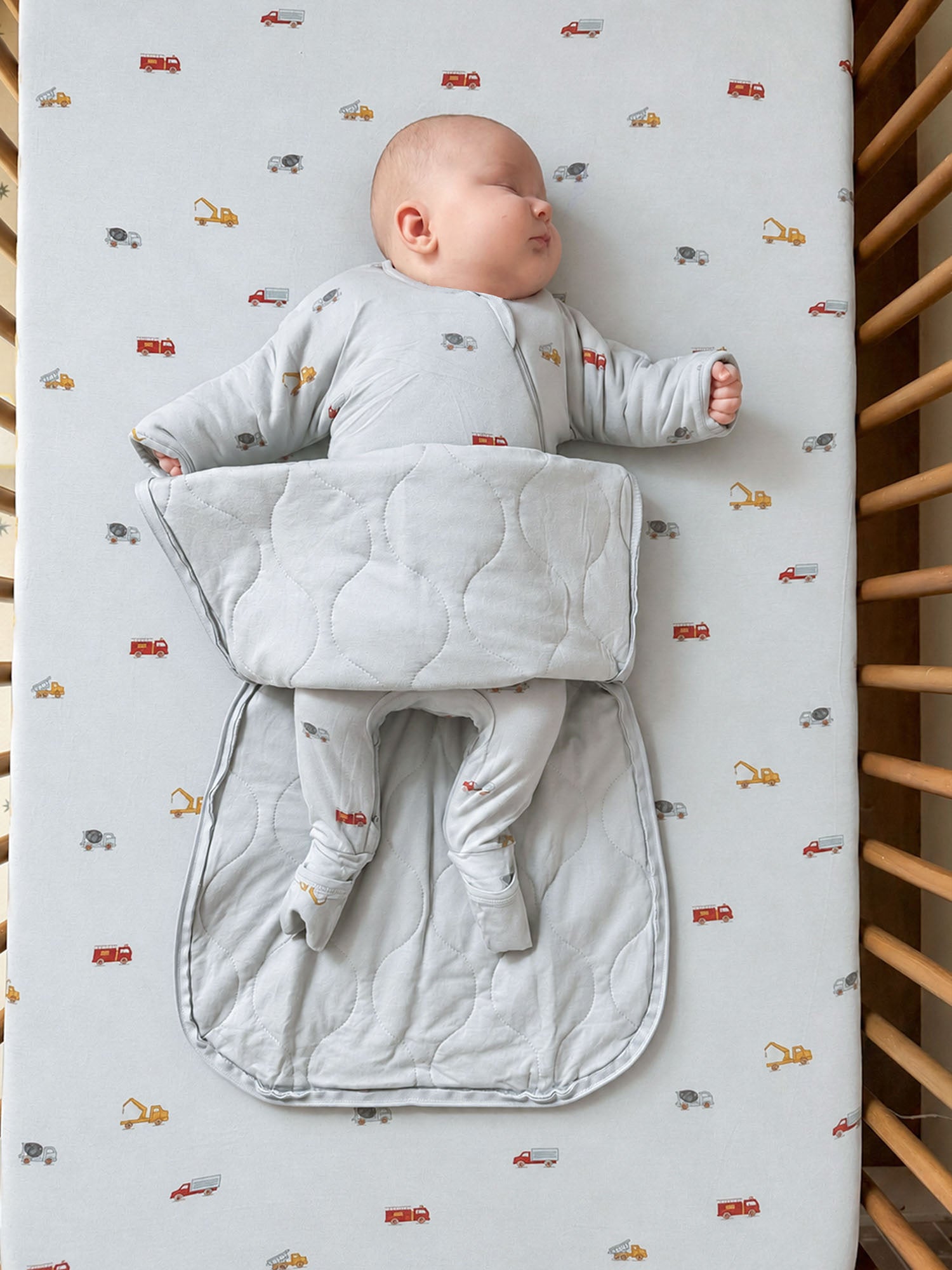 Long Sleeve Transitional Swaddle Sack - Working / 1.0 TOG