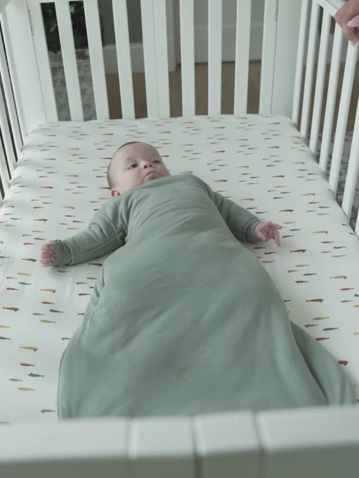 Long Sleeve Transitional Swaddle Sack - Magnolia / 0.5 TOG