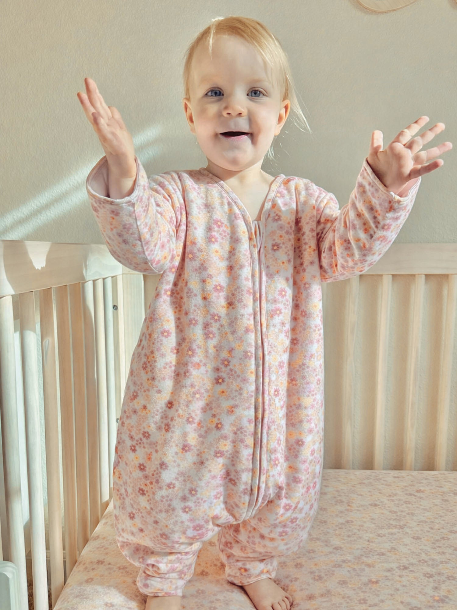 Long Sleeve Footie Sleep Sack - Sorbet / 0.5 TOG