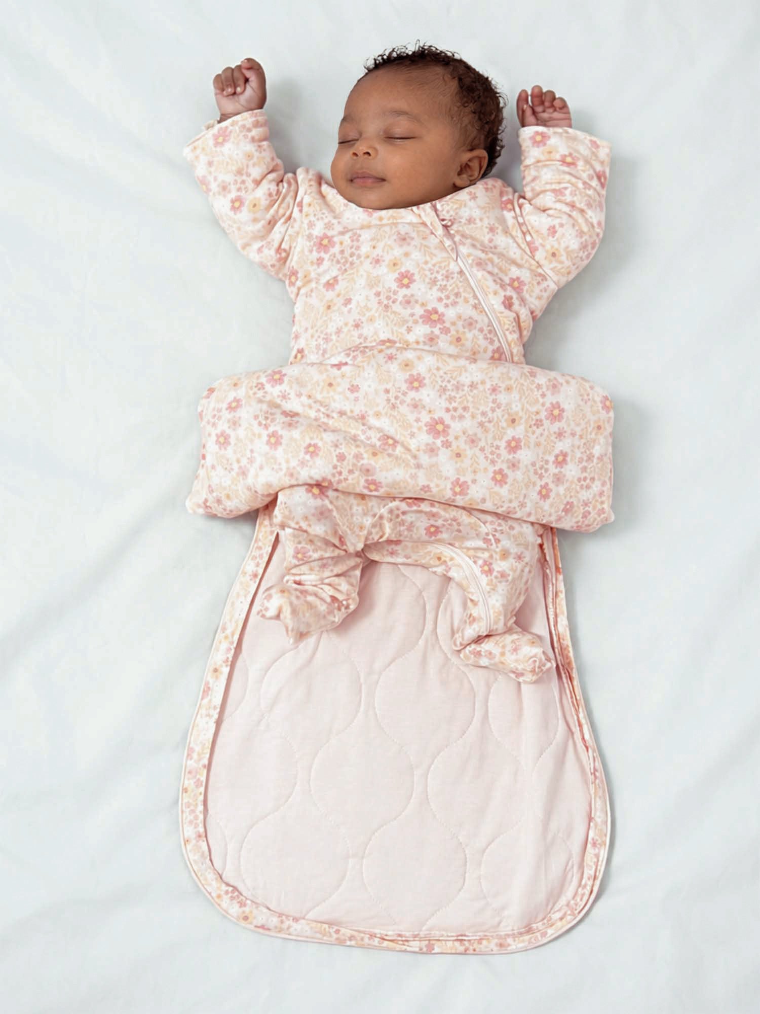 Long Sleeve Swaddle Sleep Sack - Sorbet/1.0 TOG