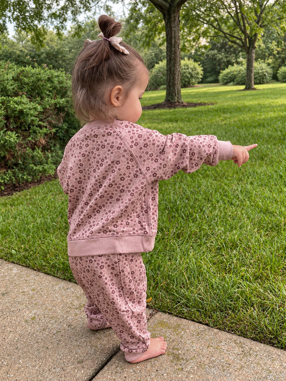 Fleece Sweatsuit - Petals