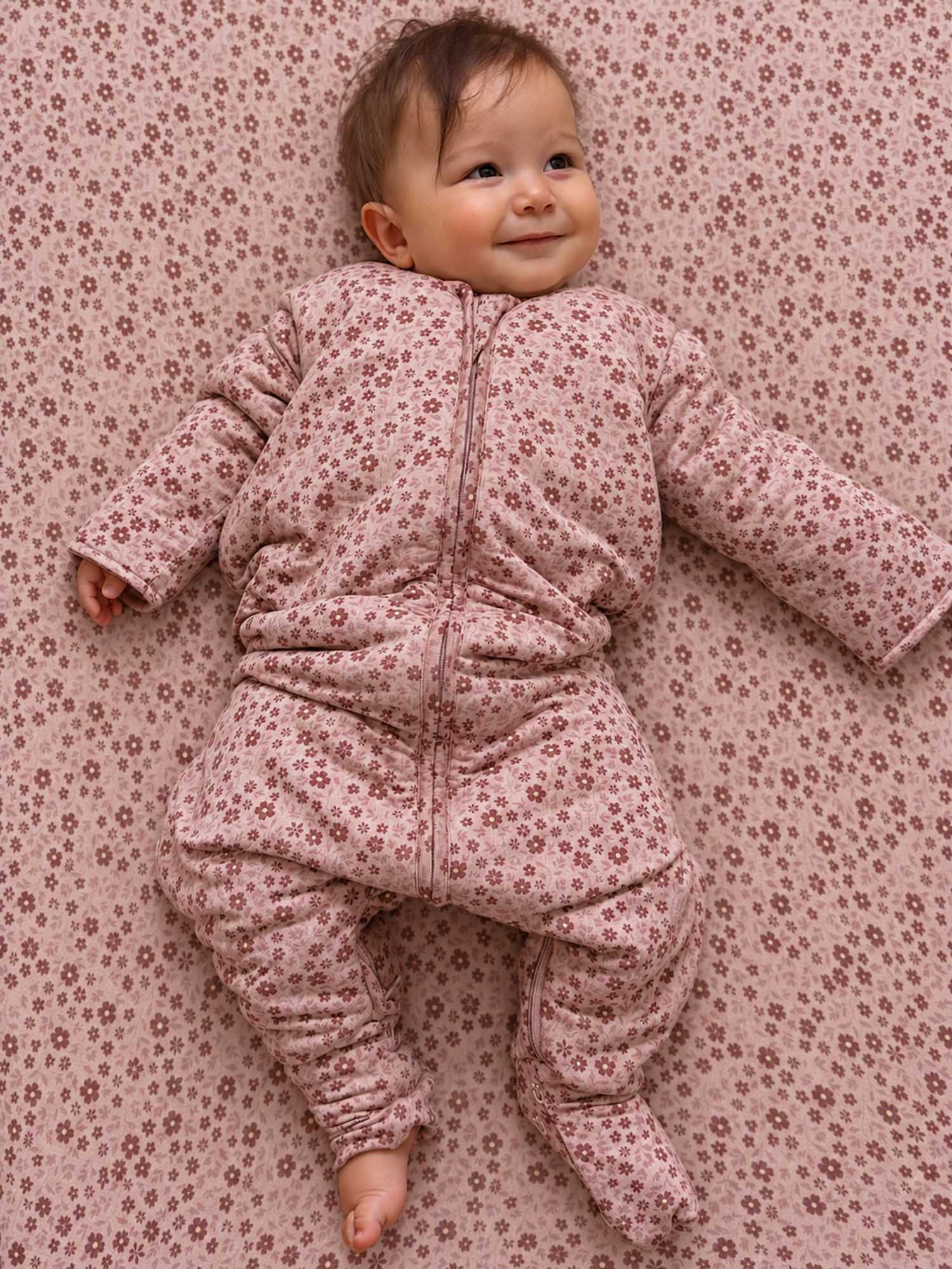 Long Sleeve Footie Sleep Sack - Petals / 2.5 TOG