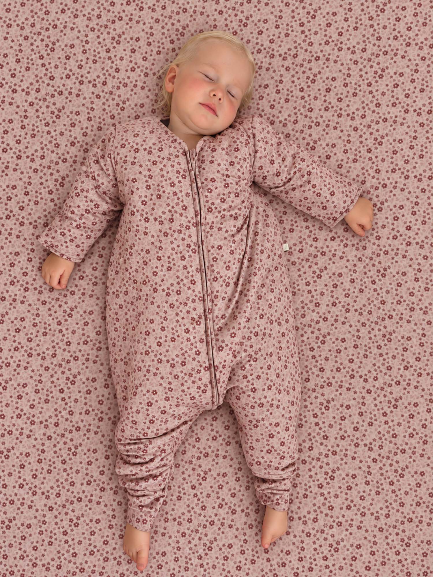 Long Sleeve Footie Sleep Sack - Petals / 2.5 TOG